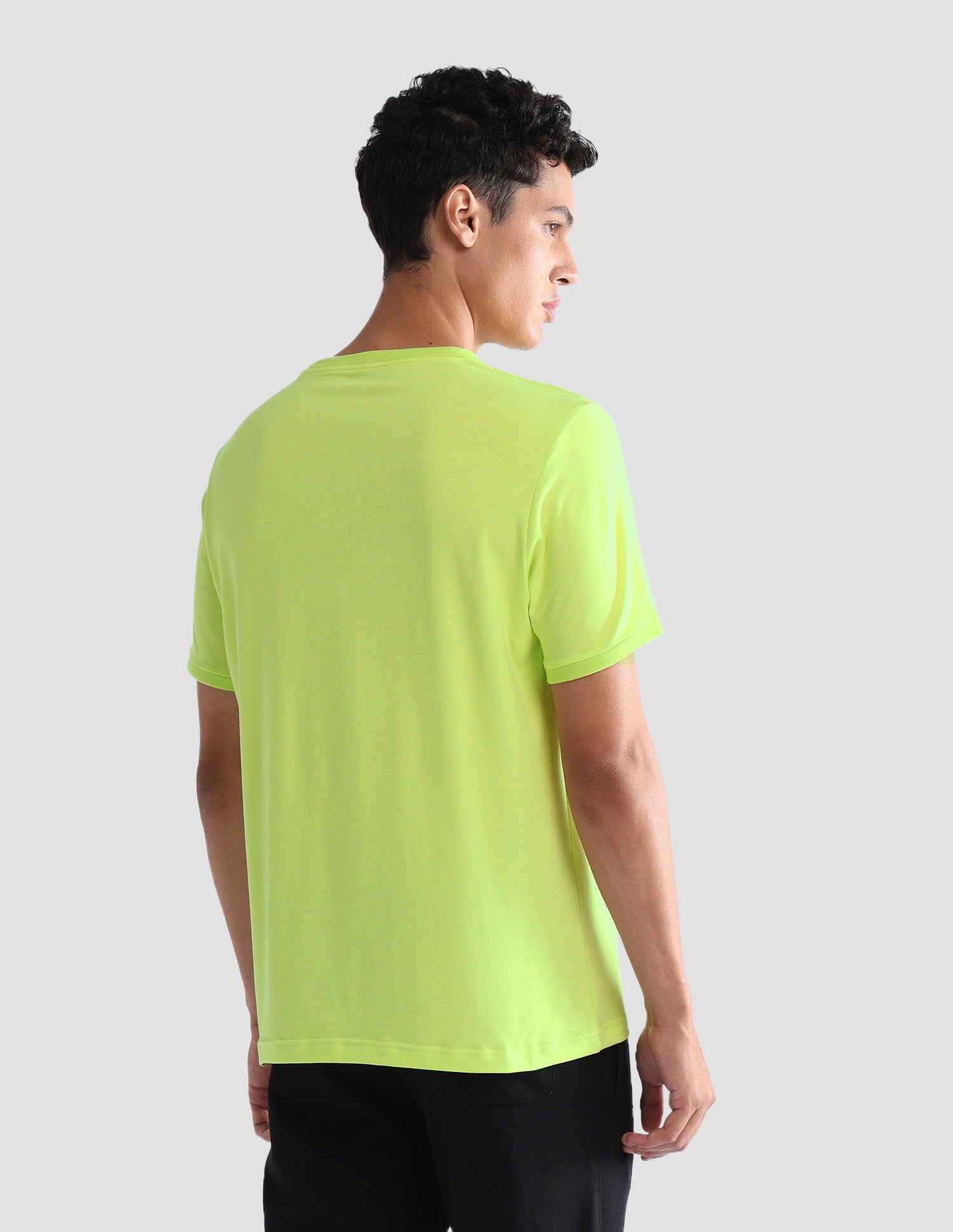 Solid Comfort Fit OEE10 Lounge T-Shirt - Pack Of 1 Lime Punch - U.S. POLO ASSN. | Large