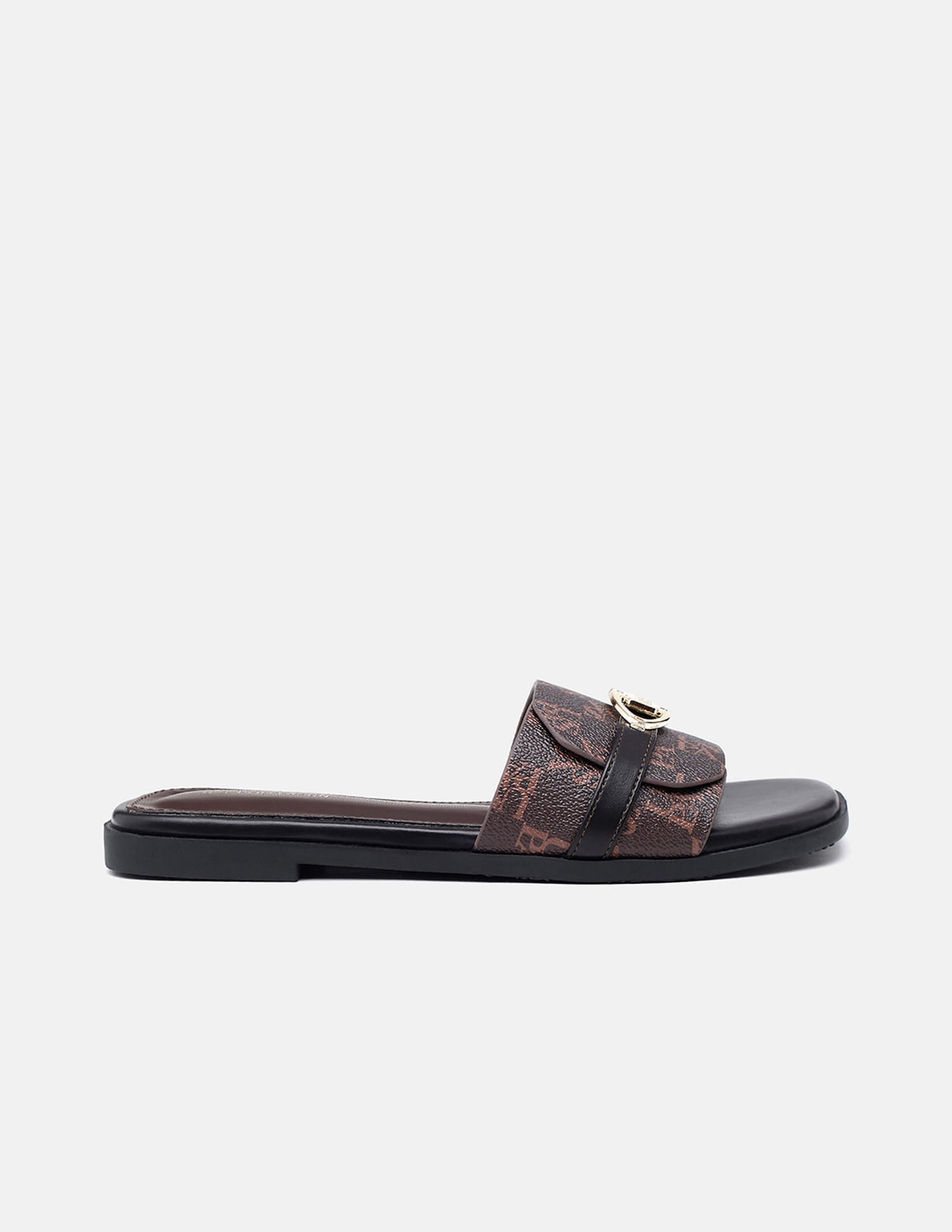Monogram Leandre Sandals Black - U.S. Polo Assn. India | Large