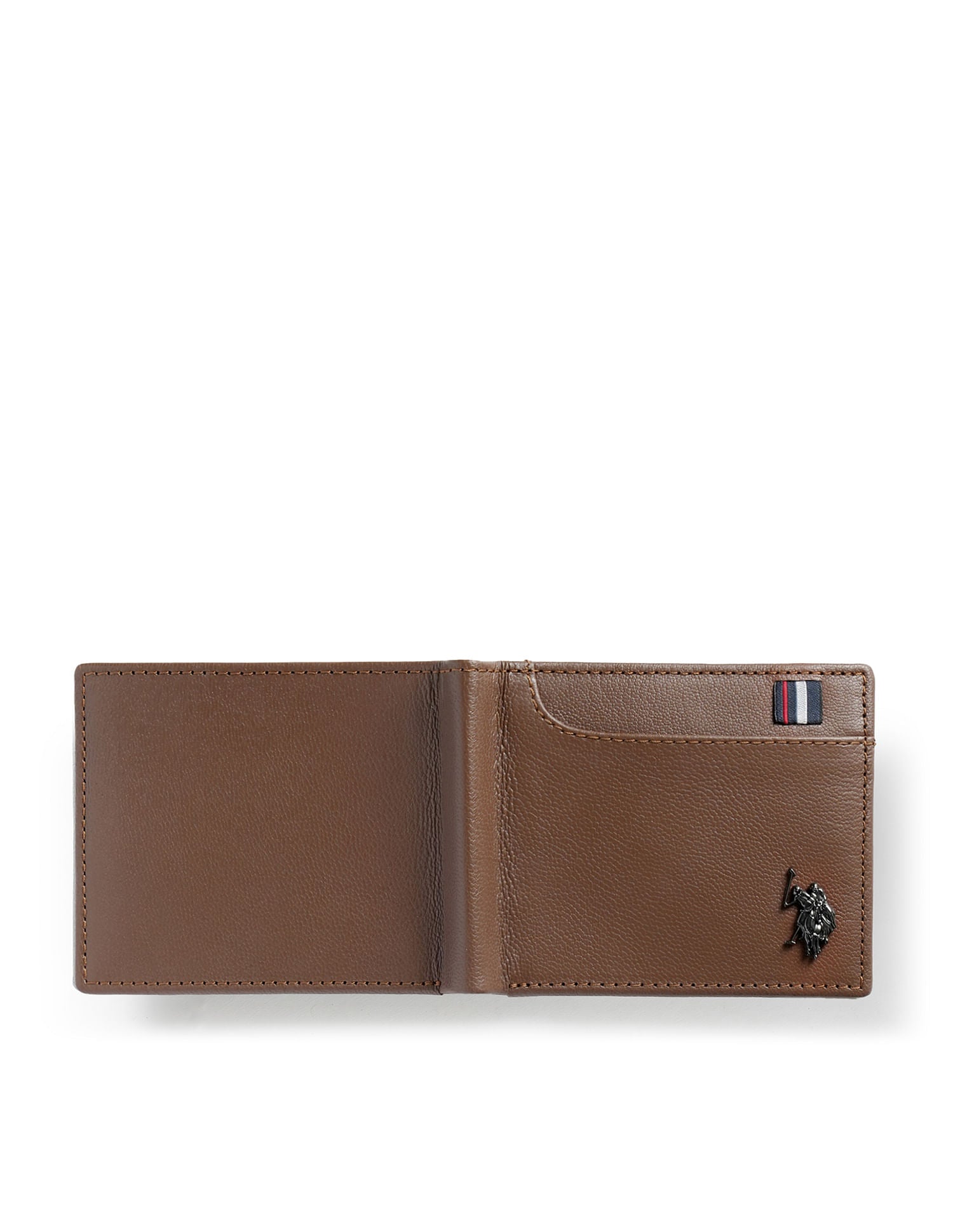 Bi-Fold Textured Wallet Dark Brown - U.S. Polo Assn. India | Large
