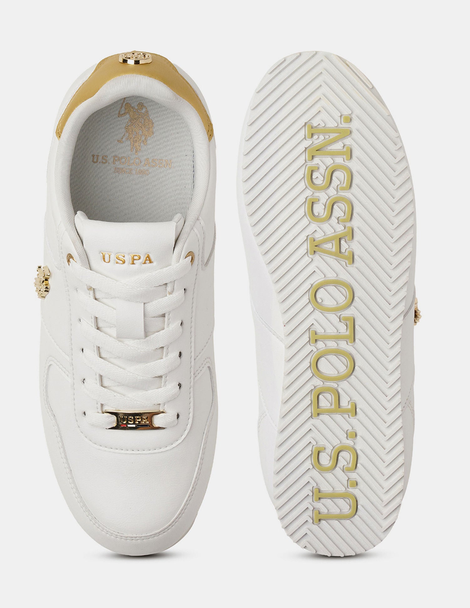 Women Sorrento 2.0 Solid Sneakers Off White - U.S. POLO ASSN. | Large