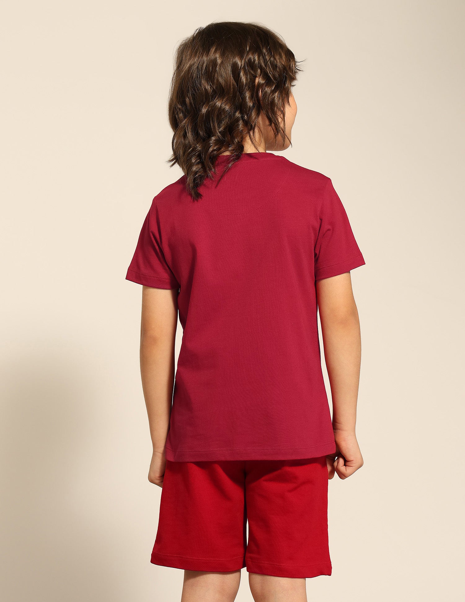 Boys Brand Printed Pure Cotton T-Shirt Red - U.S. POLO ASSN. | Large