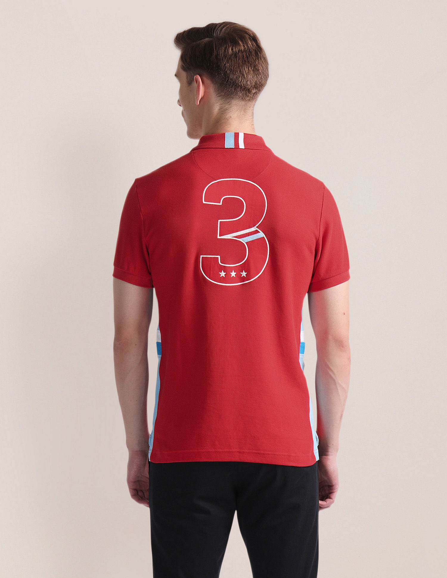 Slim Fit Iconic Number Polo Shirt Red - U.S. POLO ASSN. | Large