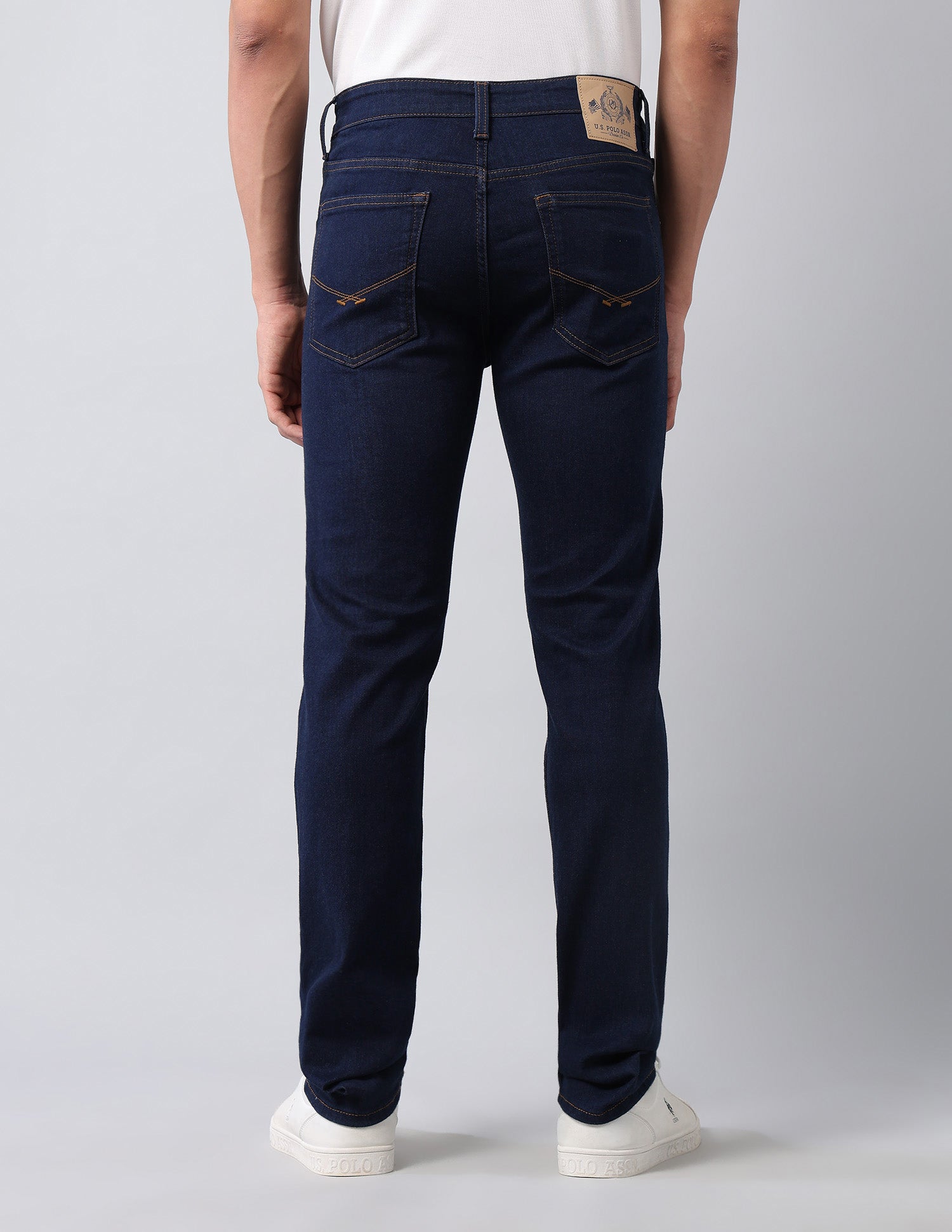 Regallo Skinny Fit Blue Jeans Dark Blue - U.S. Polo Assn. India | Large