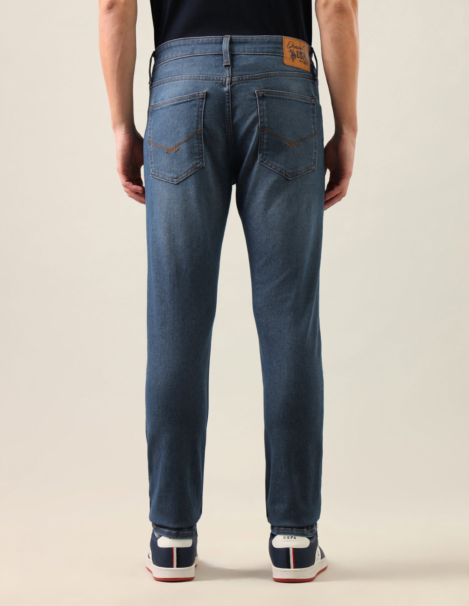 Brandon Slim-Tapered Fit Blue Jeans Blue - U.S. Polo Assn. India | Large