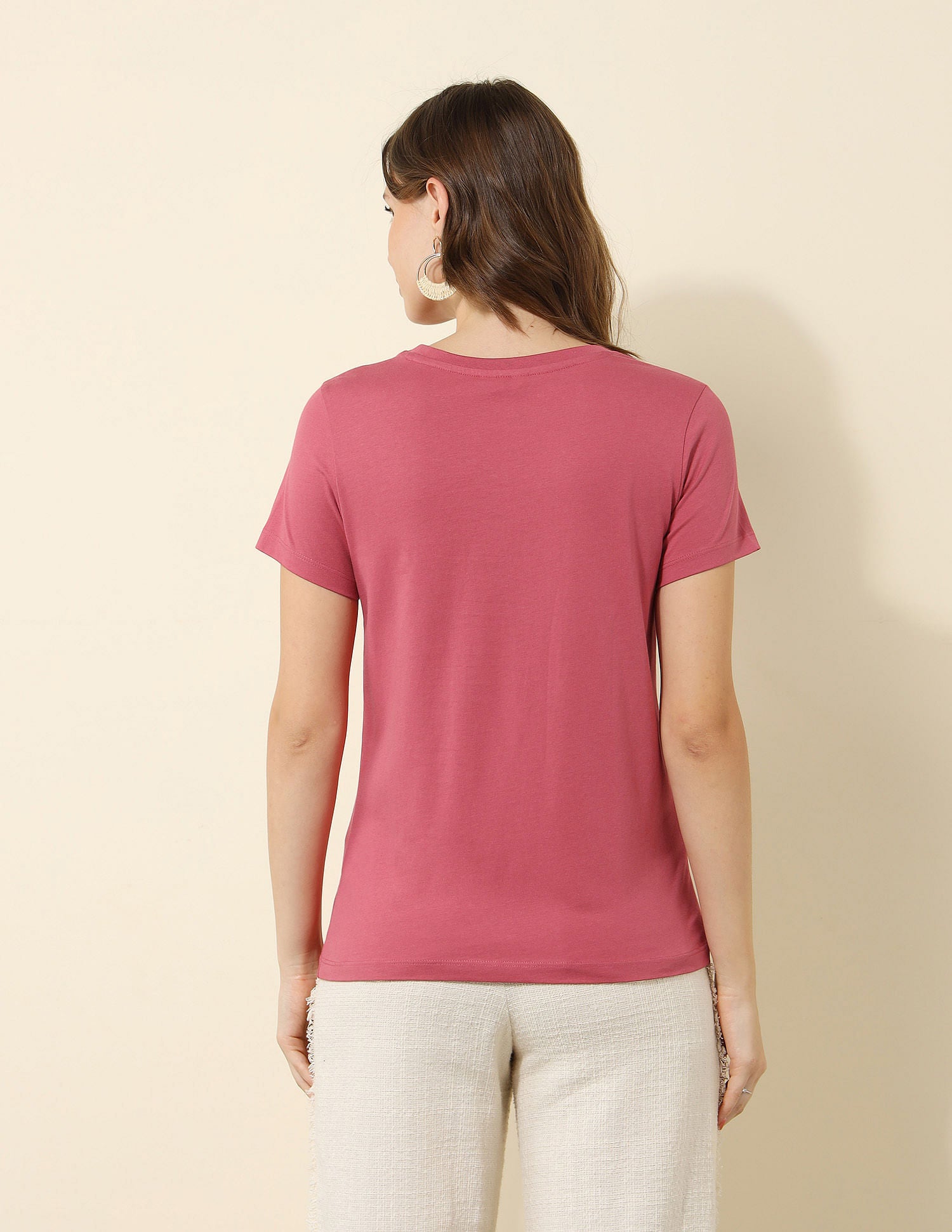 Regular Fit Brand Printed T-Shirt Pink - U.S. POLO ASSN. | Large