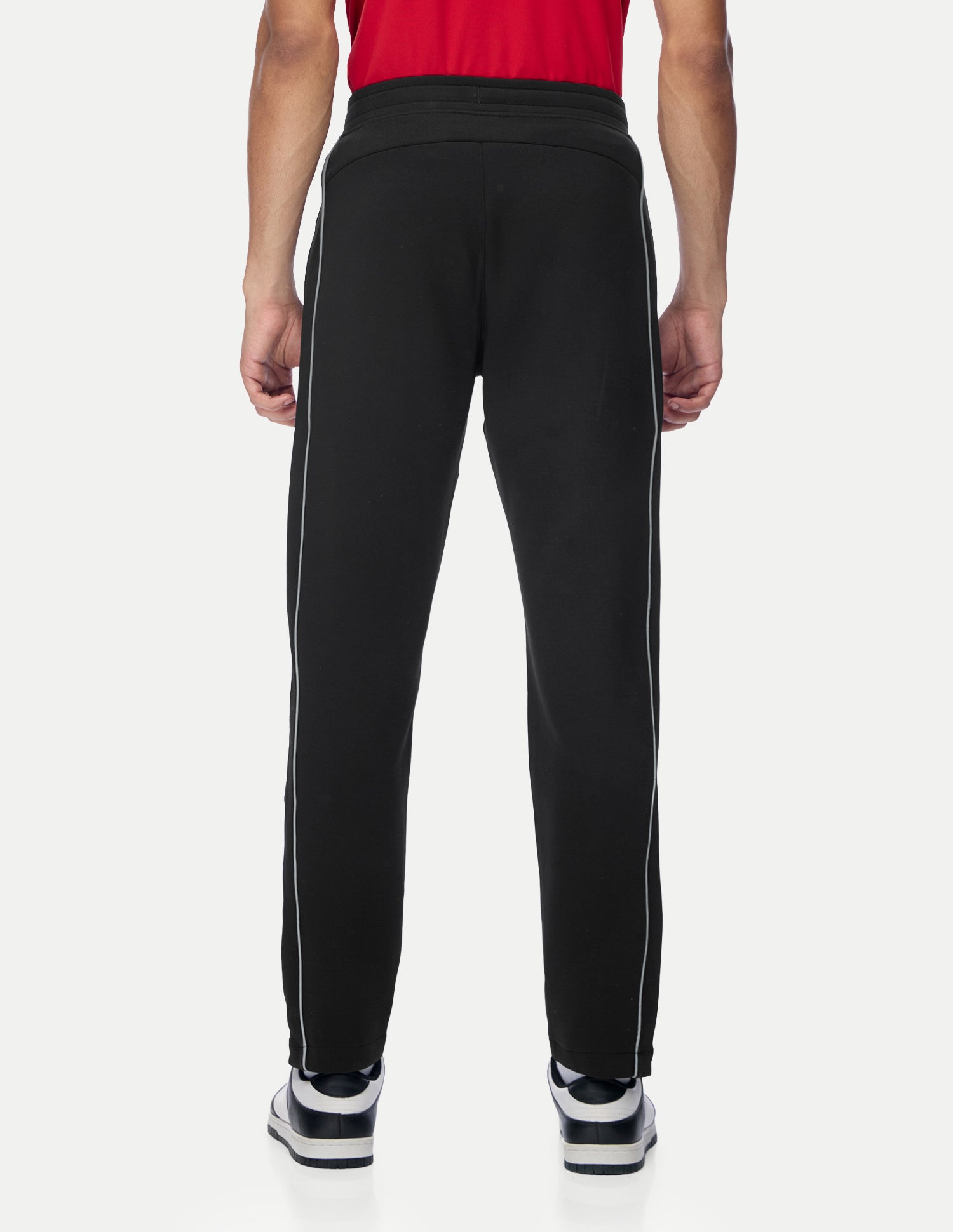 Mid Rise Regular Fit Active Track Pants Black - U.S. Polo Assn. India | Large