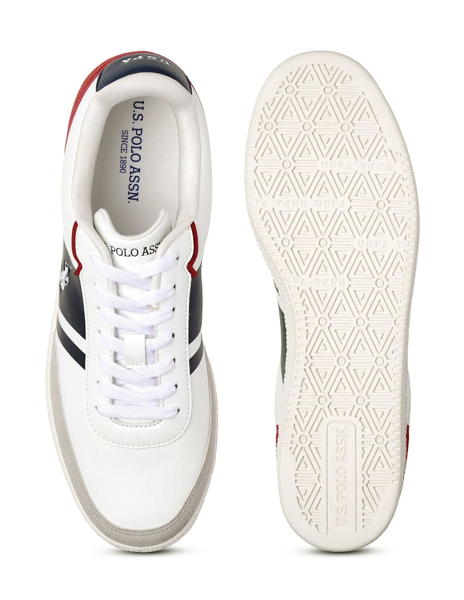 Men Hilton Suede Colourblocked Sneakers Multi-colour - U.S. POLO ASSN. | Large