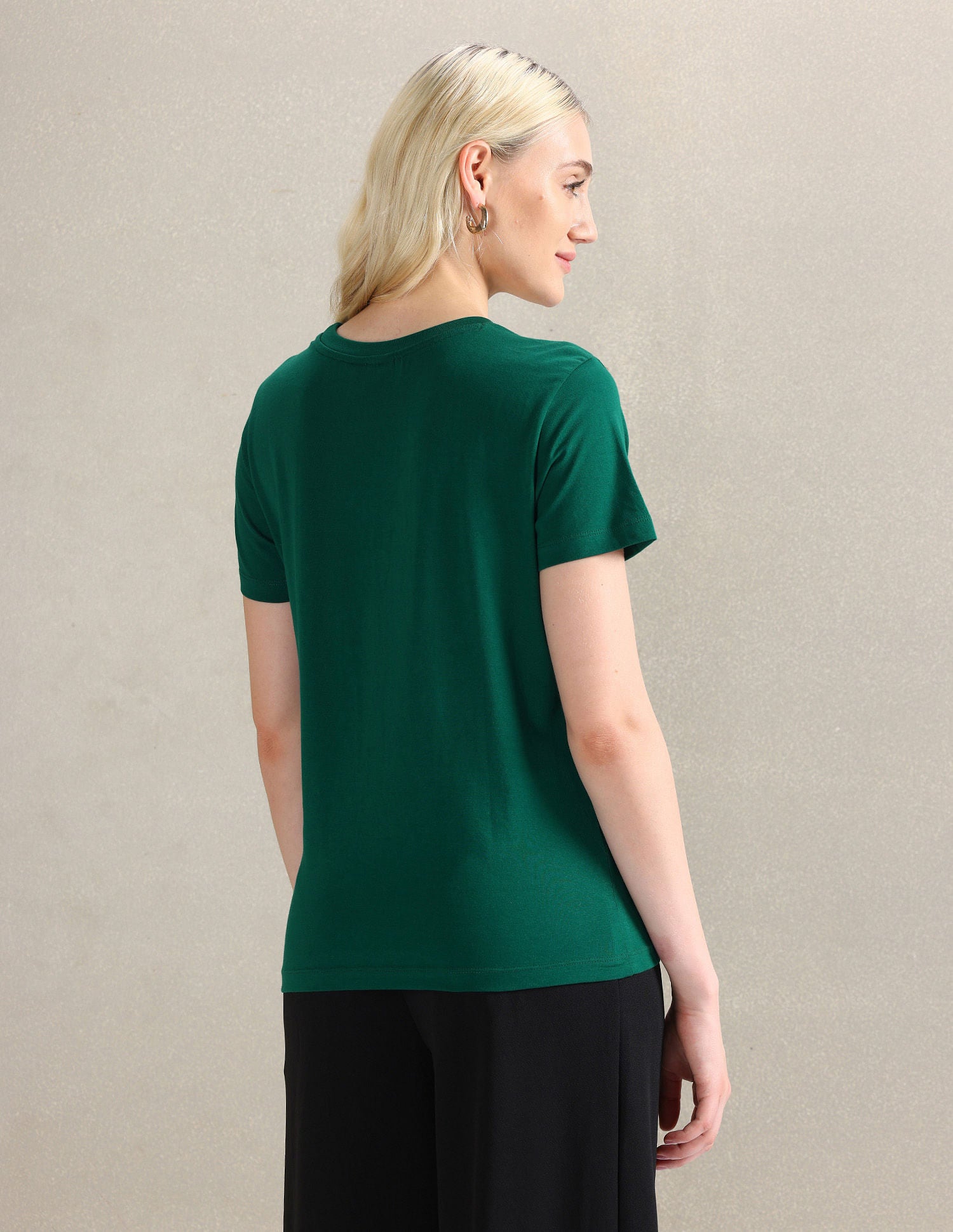 HD Print Pure Cotton T-Shirt Green - U.S. POLO ASSN. | Large