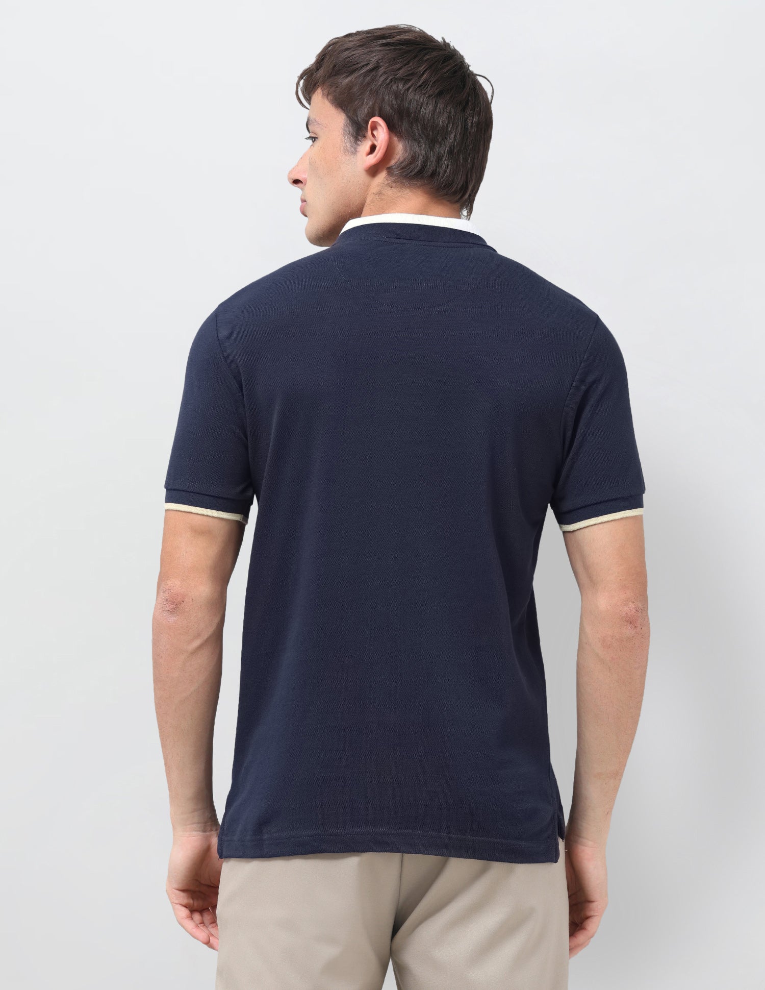 Solid Regular Fit Polo Shirt Navy - U.S. Polo Assn. India | Large