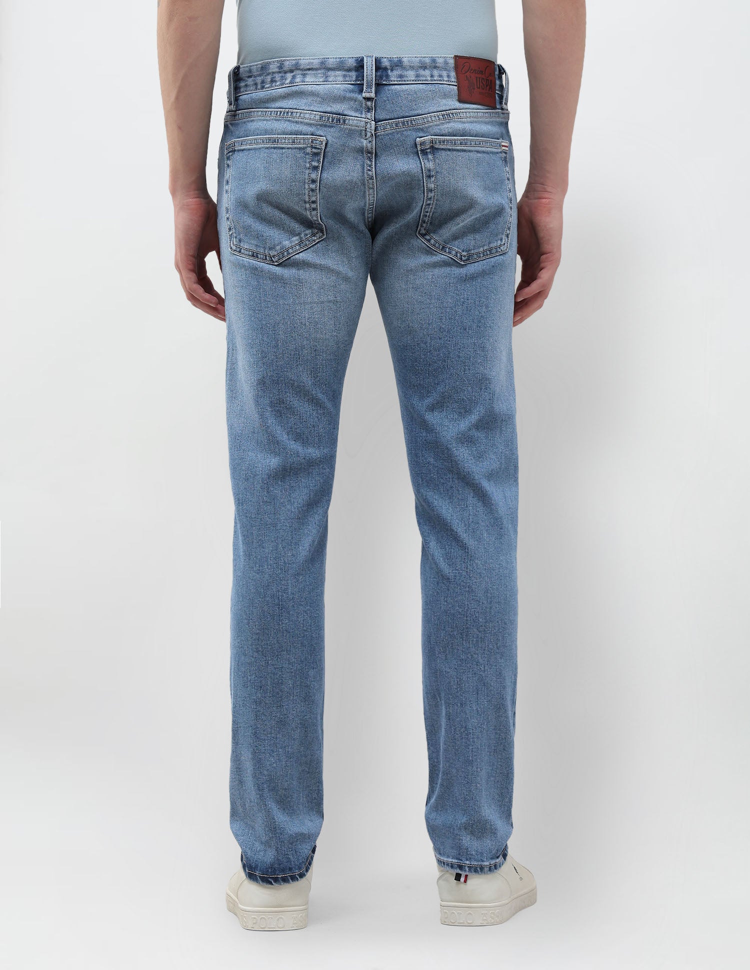 Brandon Slim Tapered Fit Blue Jeans Blue - U.S. Polo Assn. India | Large