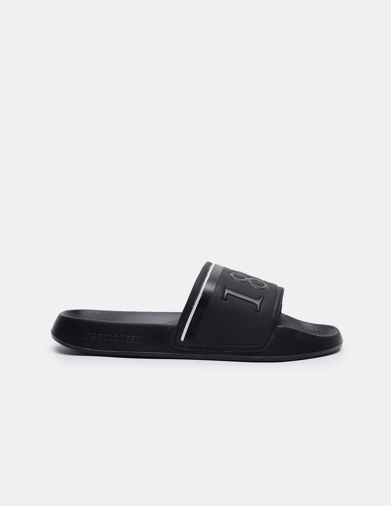 Men Typographic Kohana Sliders Black - U.S. Polo Assn. India | Large