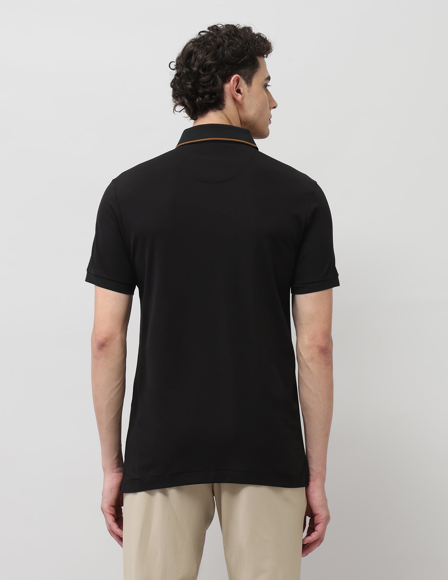 Regular Fit Solid Polo Shirt Black - U.S. POLO ASSN. | Large