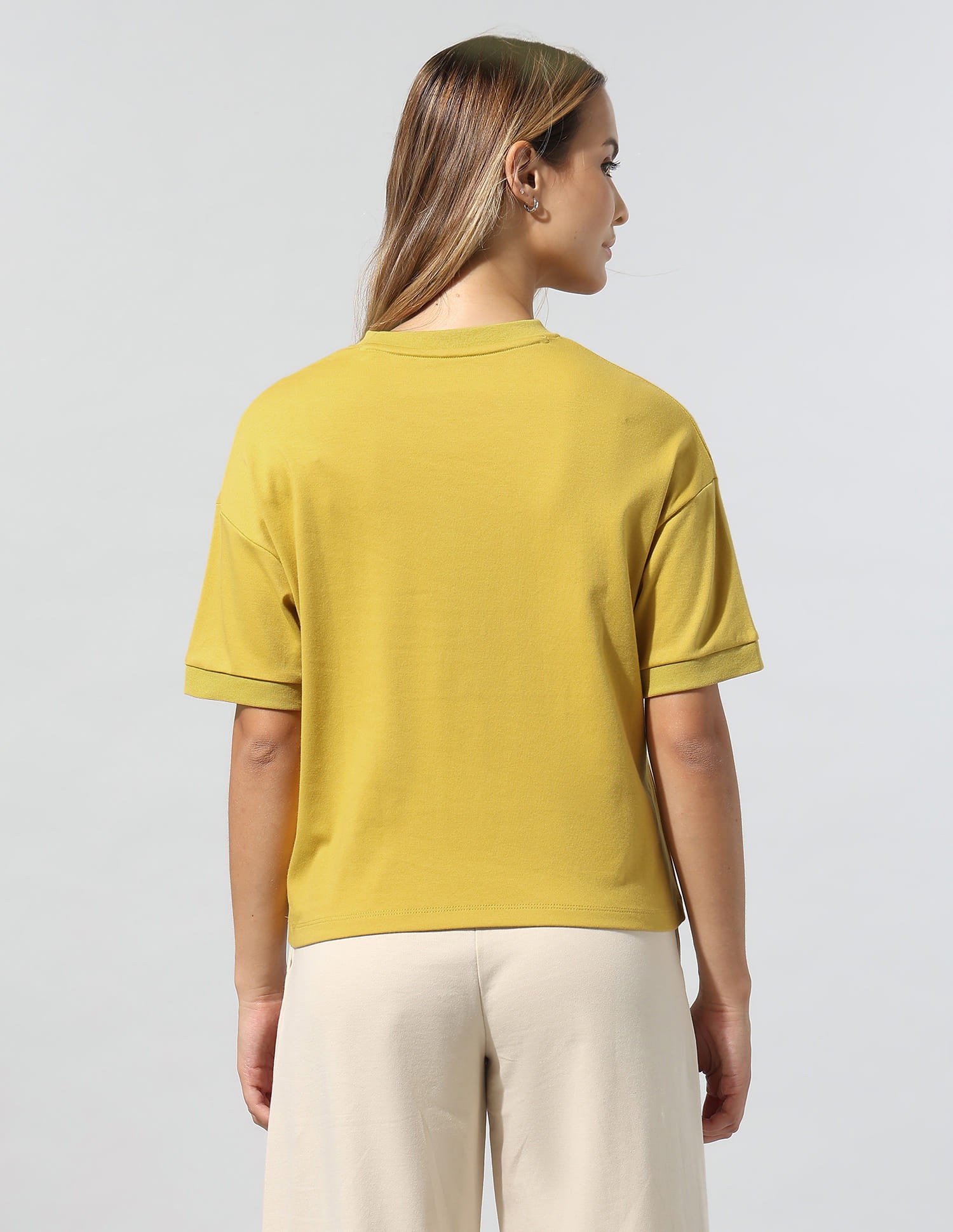 Brand Printed Relaxed T-Shirt Yellow - U.S. Polo Assn. India | Large