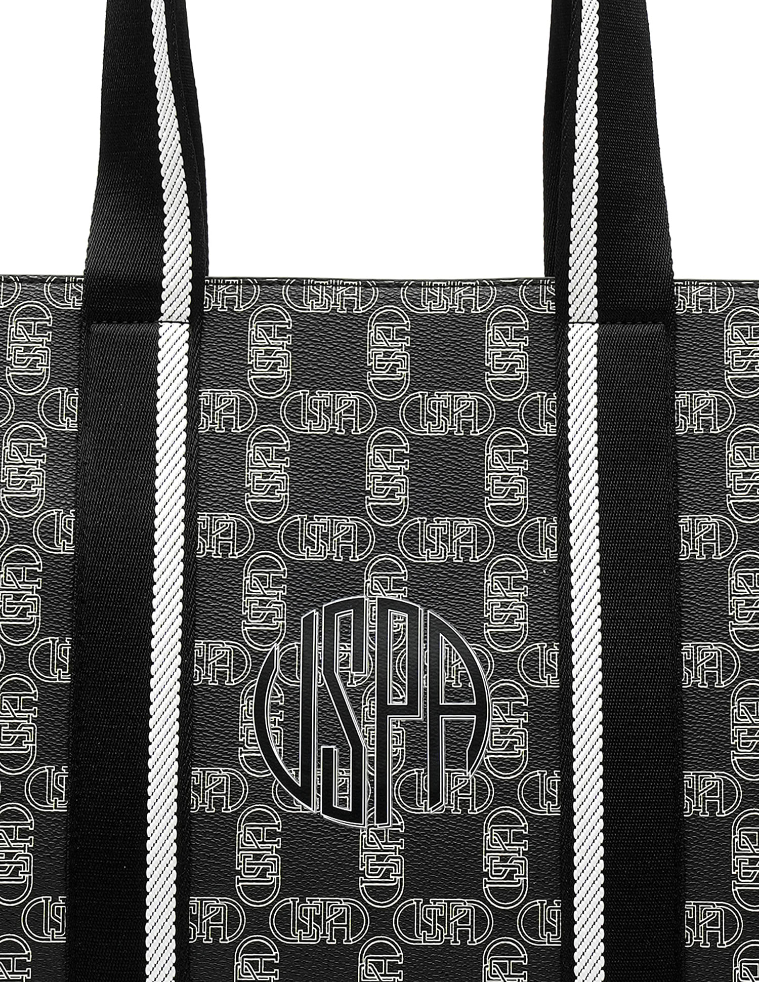 Brianna Brand Tote Bag Black - U.S. POLO ASSN. | Large