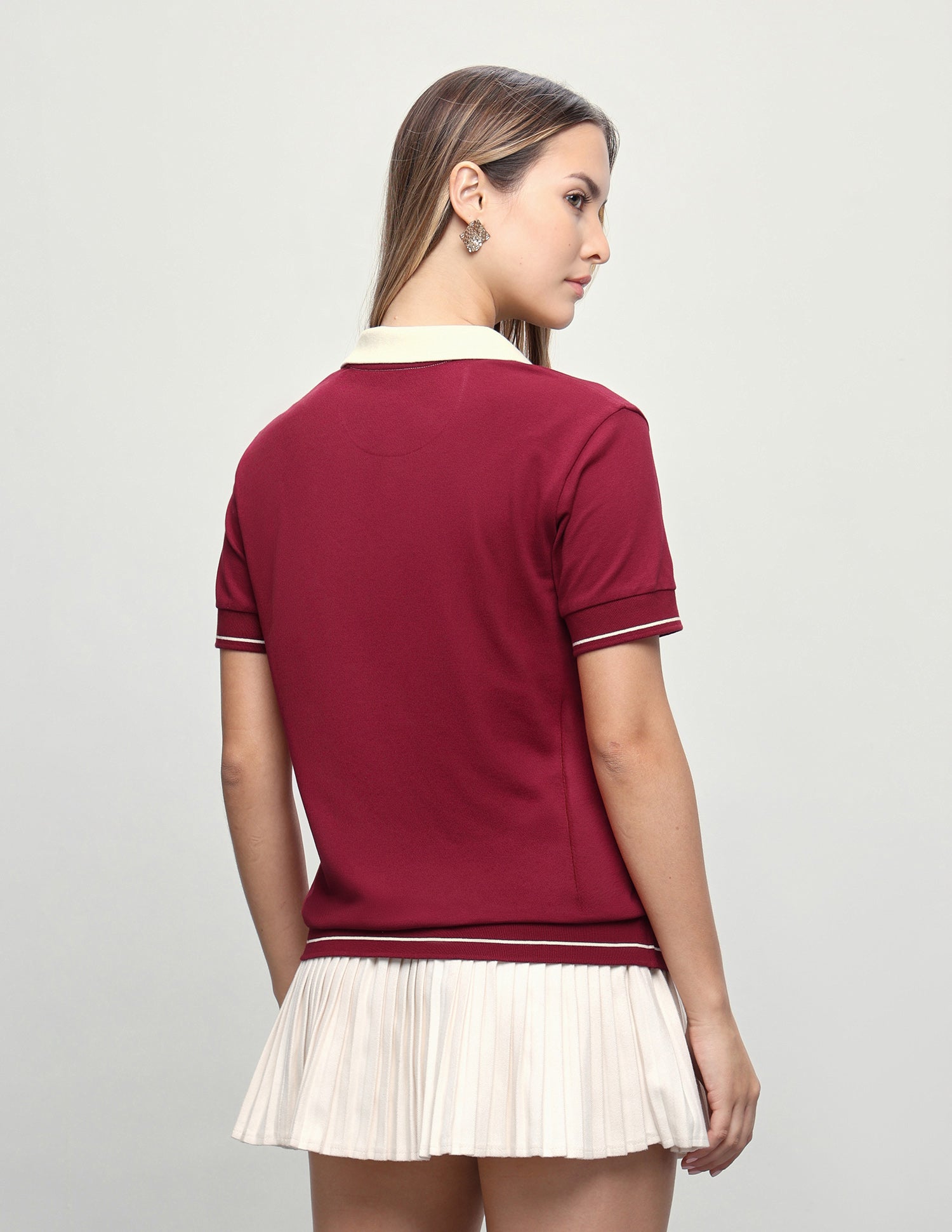 Solid Relaxed Fit Polo Shirt Dark Red - U.S. Polo Assn. India | Large