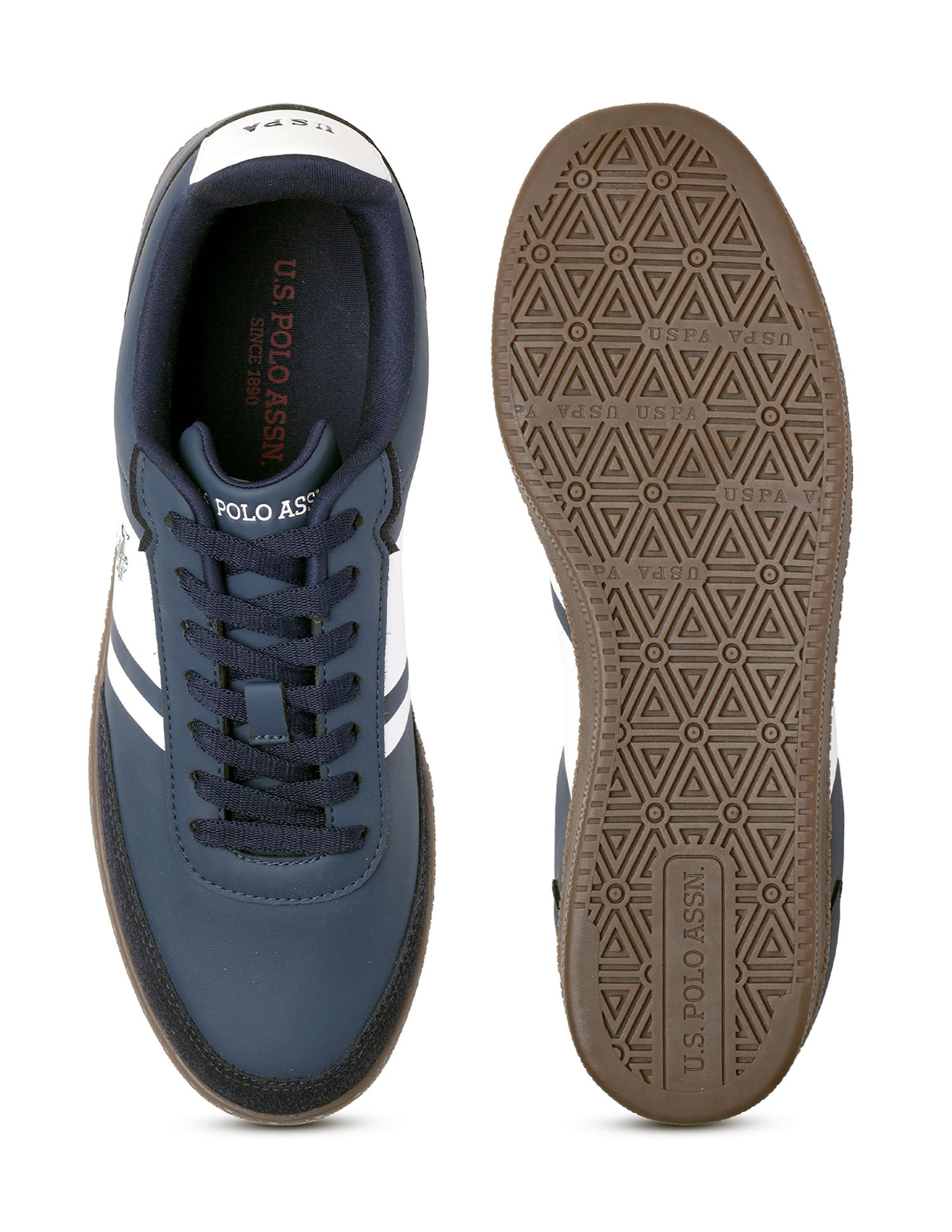 Men Hilton Colourblocked Sneakers Navy - U.S. POLO ASSN. | Large