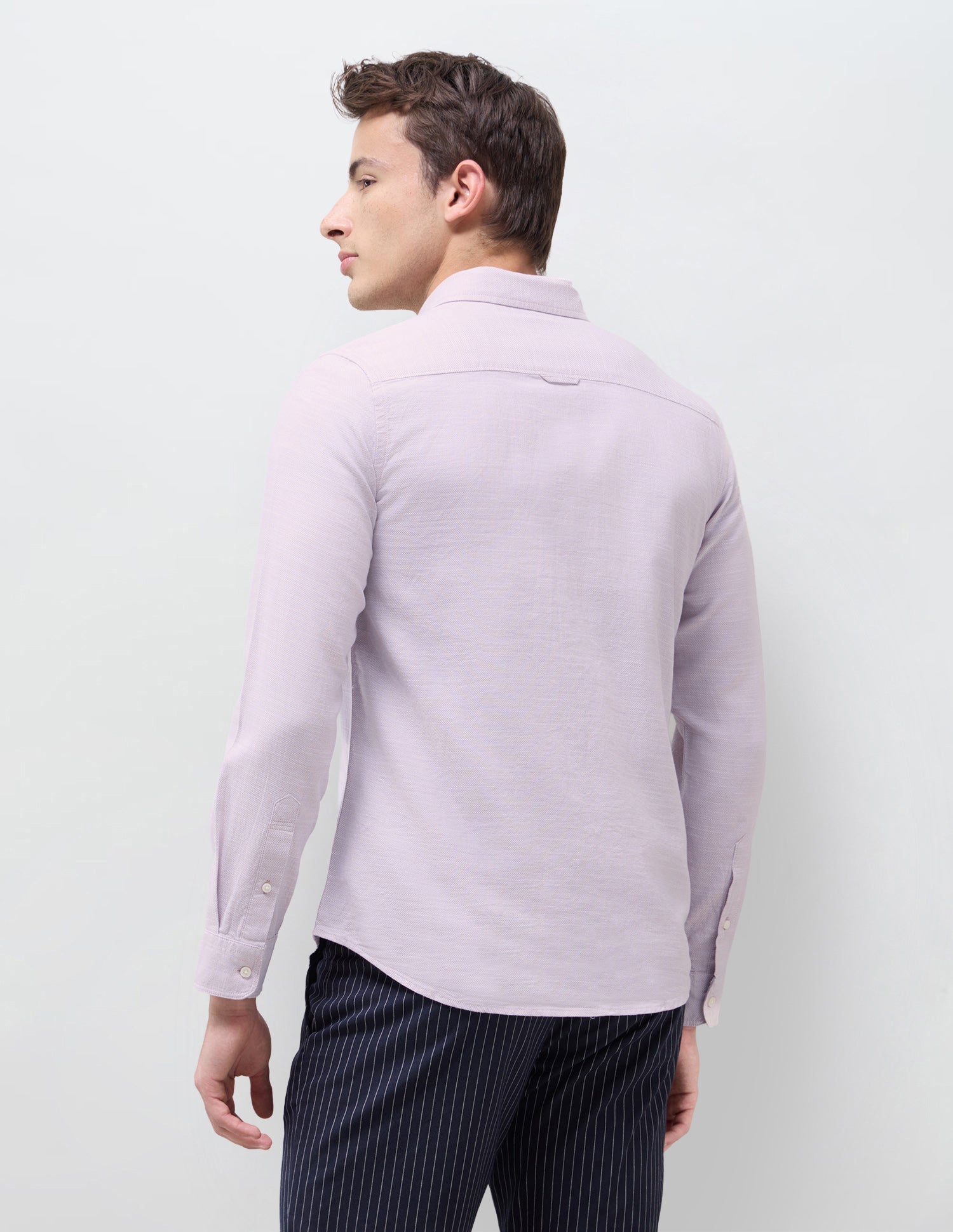 Solid Seersucker Shirt Pink - U.S. Polo Assn. India | Large
