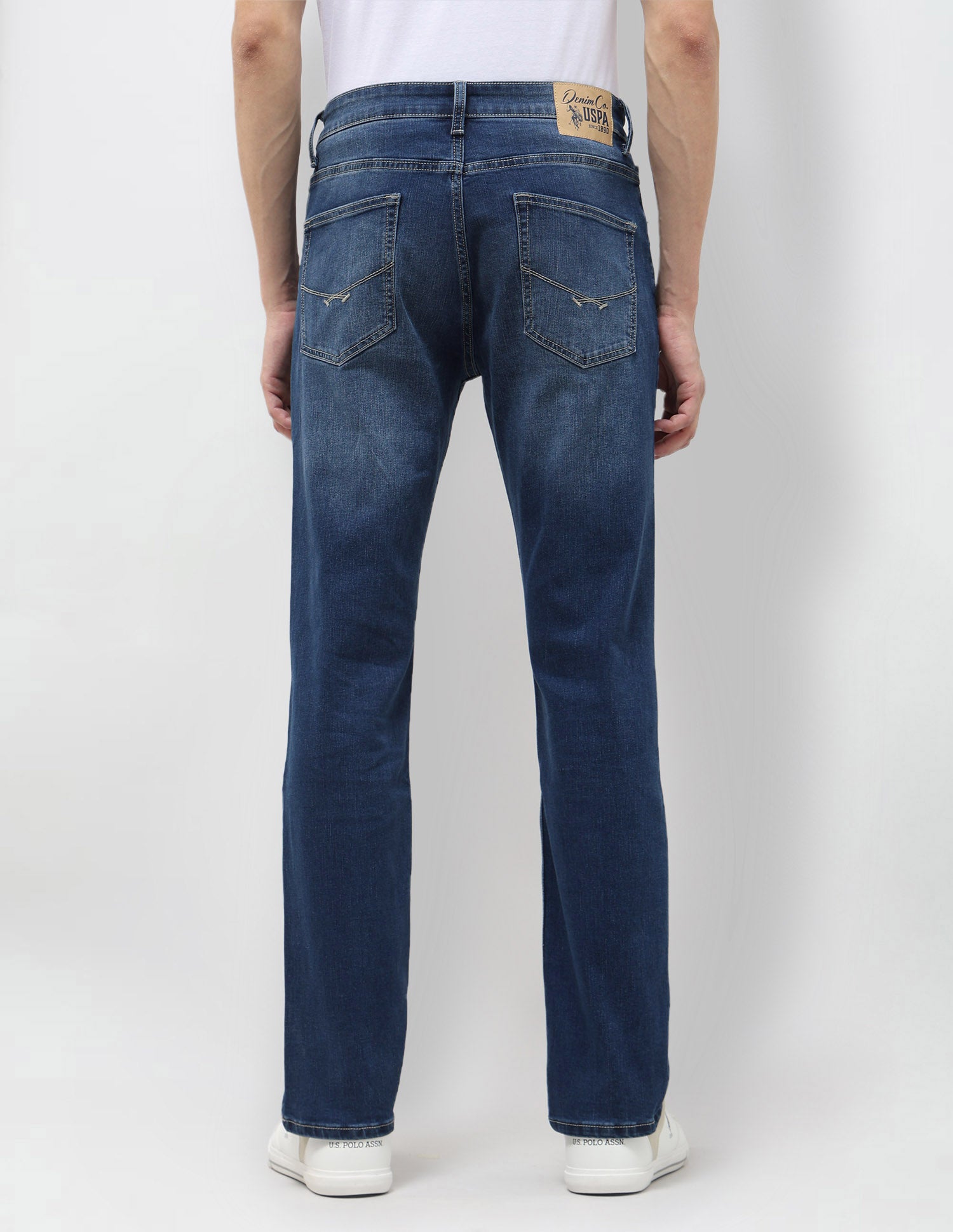 Harold Slim Straight Fit Blue Jeans Indigo - U.S. POLO ASSN. | Large