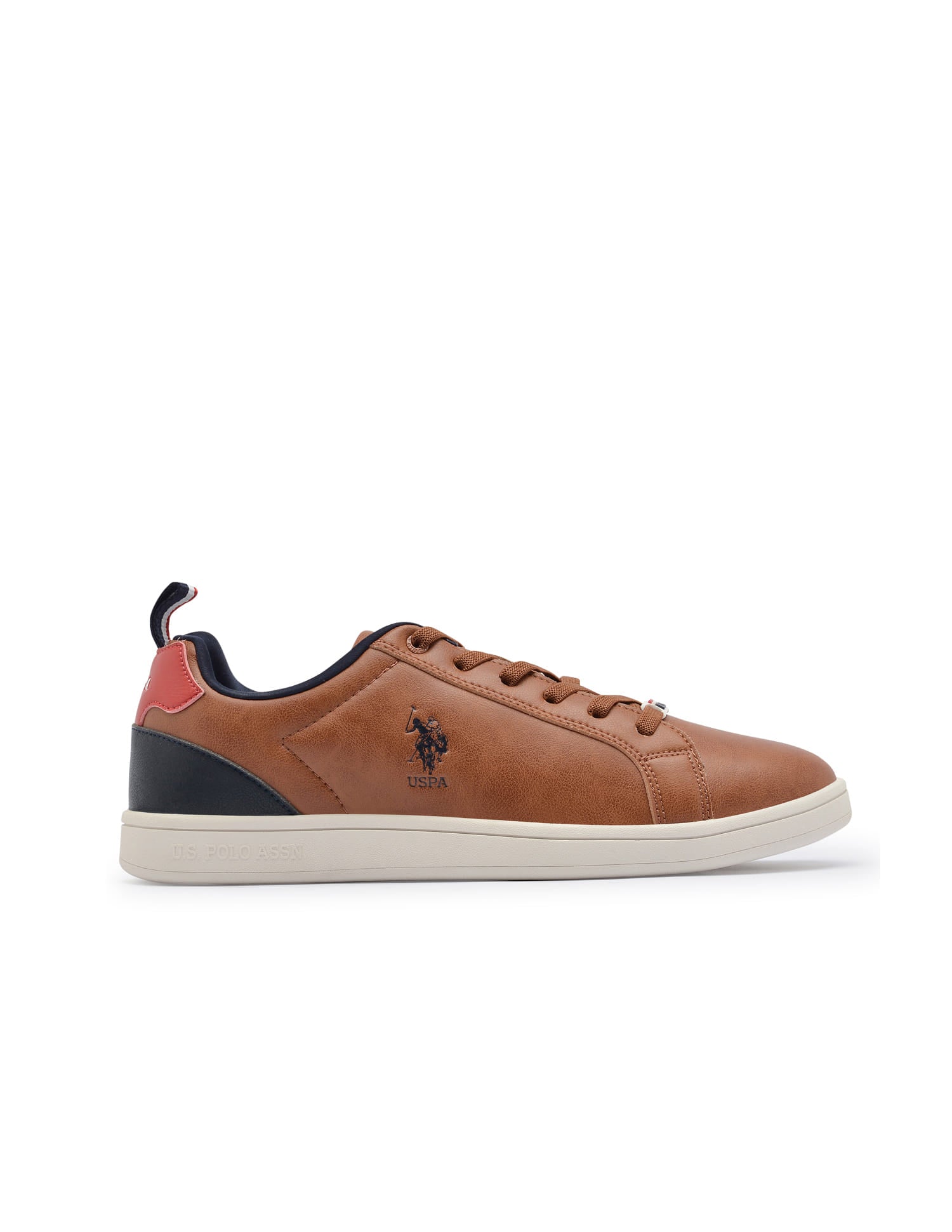 Colour Block Panelled Stefan 3.0 Sneakers Tan - U.S. Polo Assn. India | Large