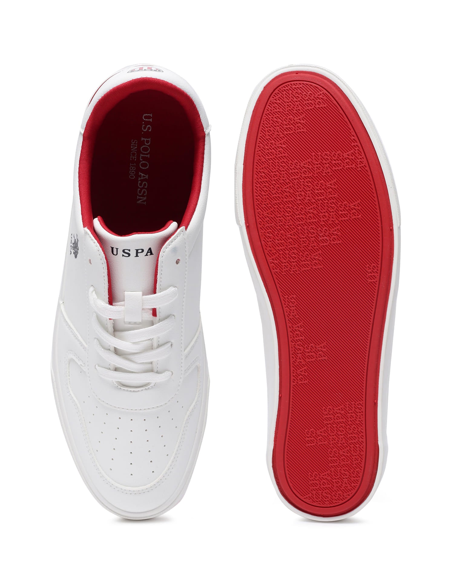 Men Britt 4.0 Solid Sneakers Off White - U.S. Polo Assn. India | Large