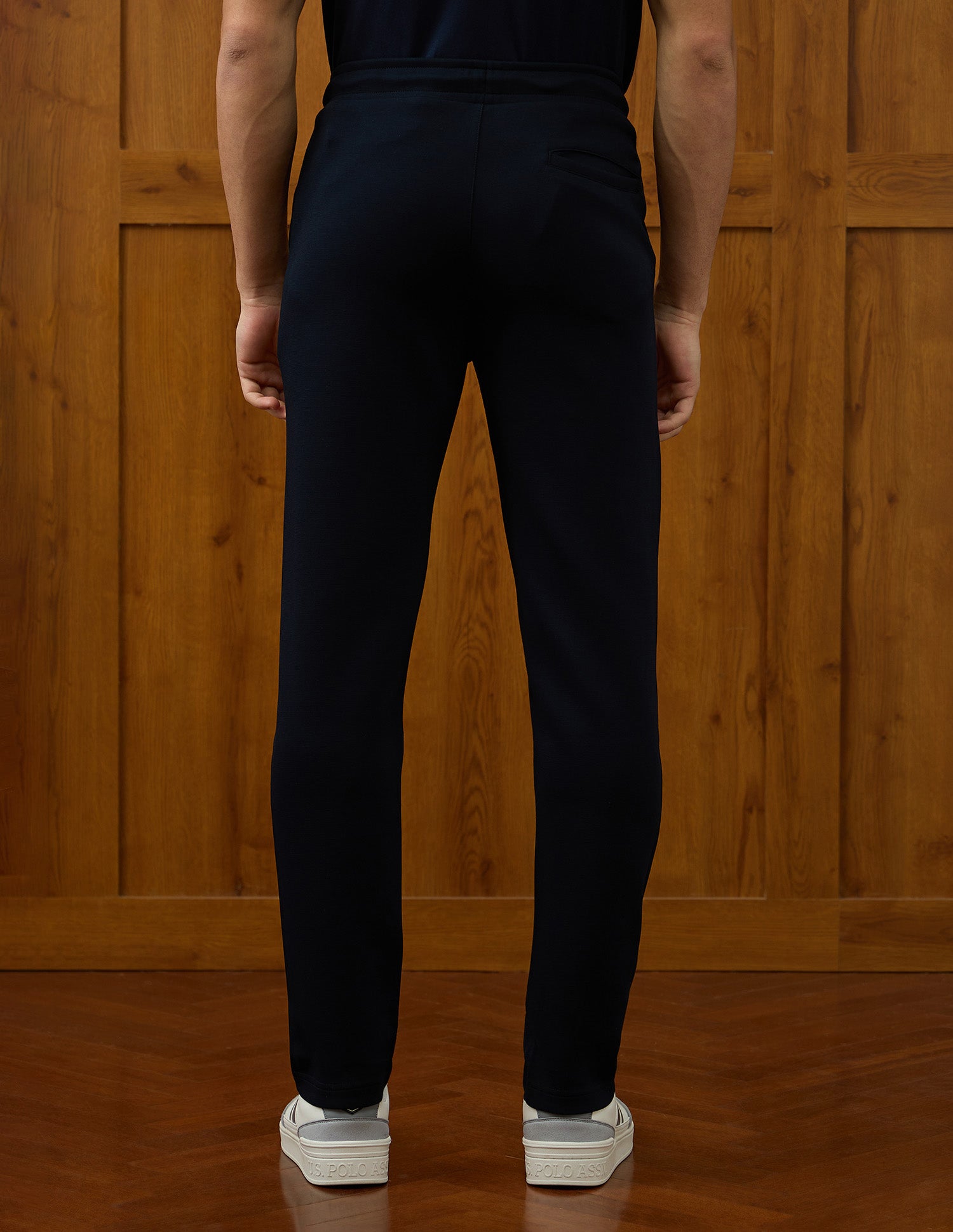 Mid Rise Varsity Theatre Track Pants Navy - U.S. POLO ASSN. | Large