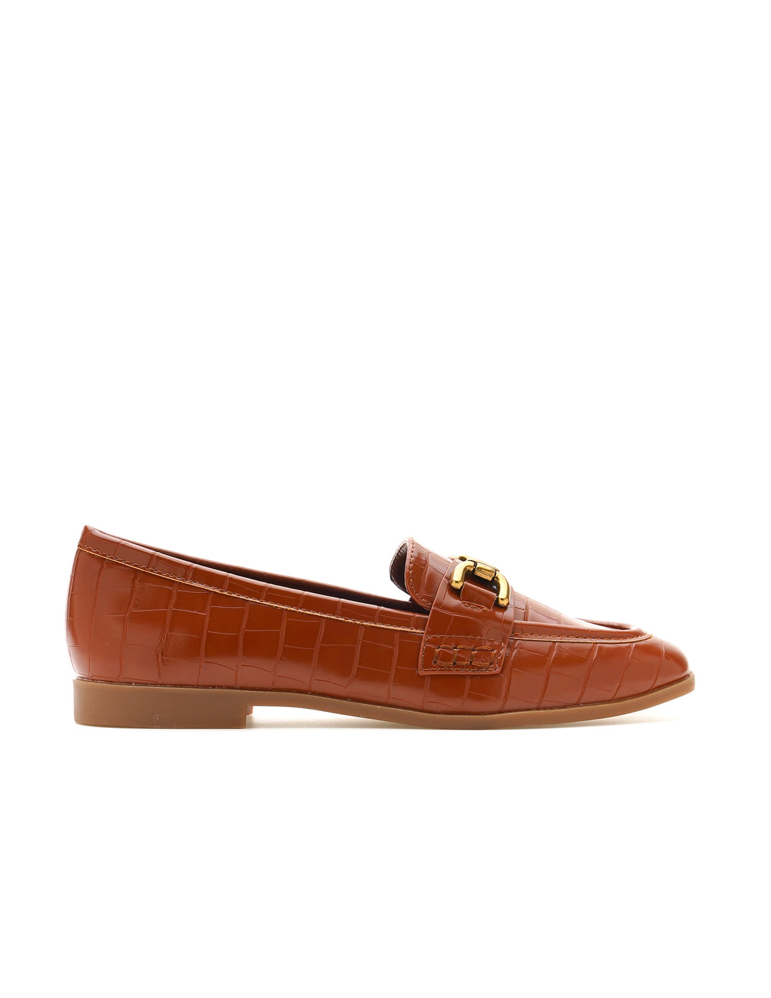 Women Round Toe Leisure Luna Loafers Tan - U.S. Polo Assn. India | Large