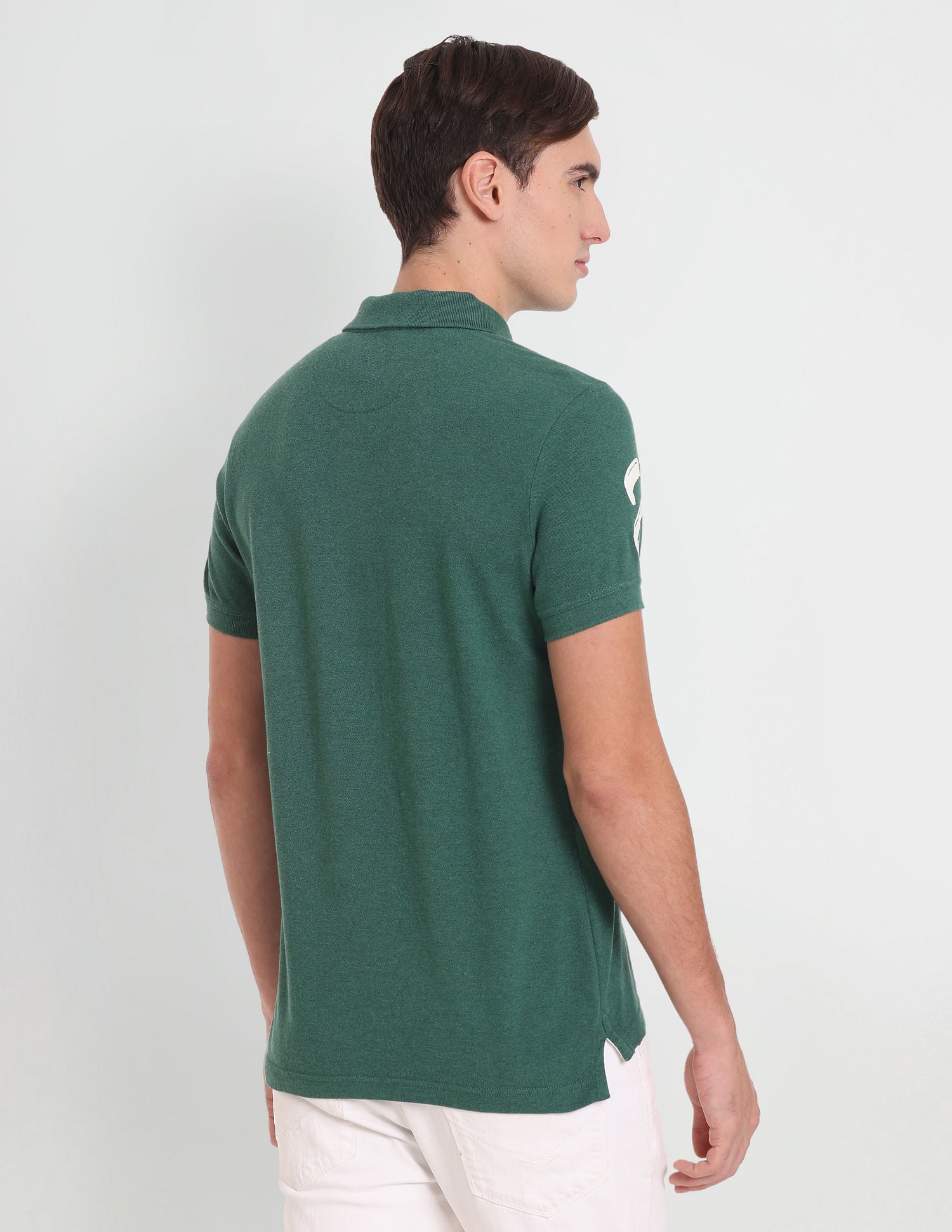 Iconic Brand Logo Polo Shirt Green - U.S. Polo Assn. India | Large