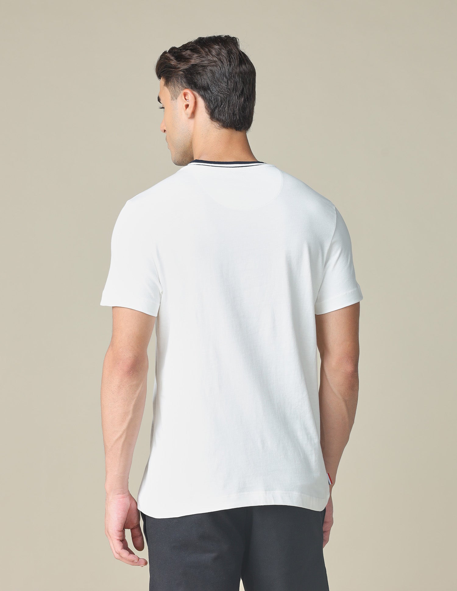 Muscle Fit Typographic Printed T-Shirt Ivory - U.S. POLO ASSN. | Large