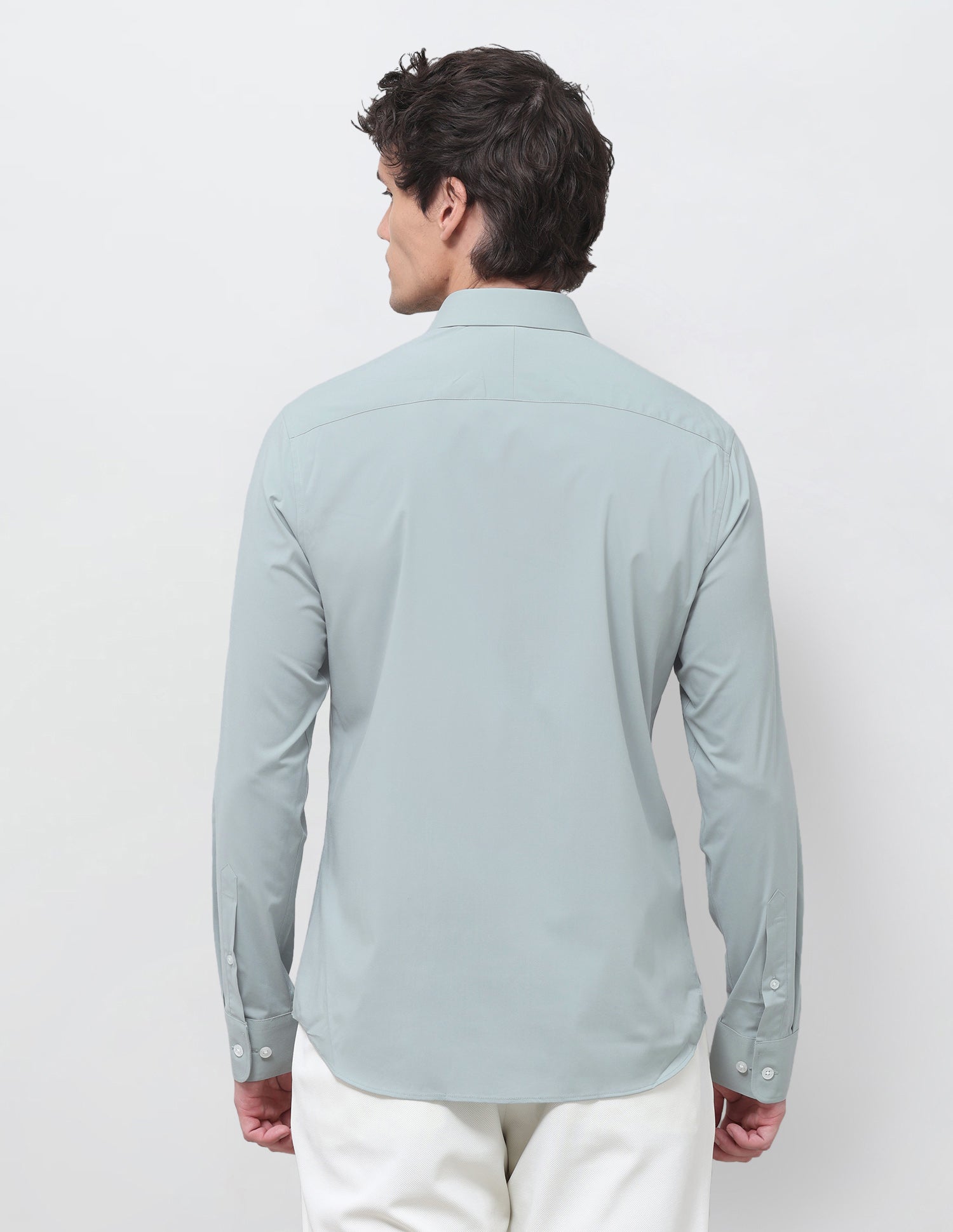 Solid Regular Fit Shirt Light Green - U.S. Polo Assn. India | Large