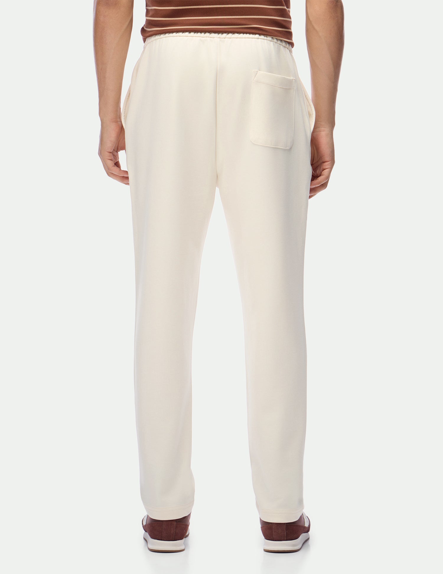 Mid Rise Regular Fit Track Pants Off White - U.S. Polo Assn. India | Large