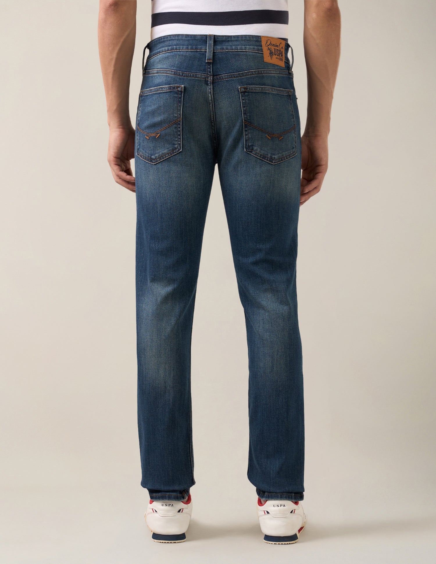 Regallo Skinny Fit Blue Jeans Dark Blue - U.S. Polo Assn. India | Large