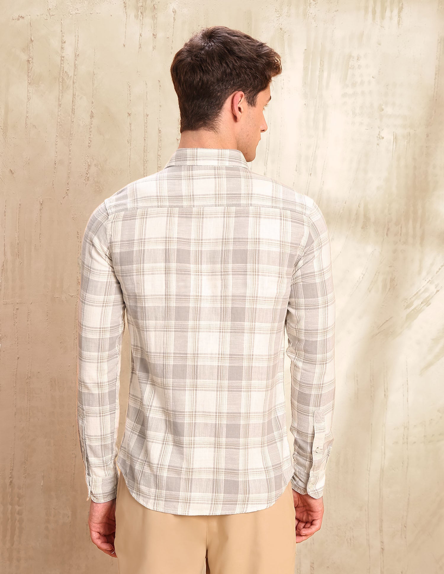 Tartan Checked Legend Of Horseshoe Shirt Grey - U.S. POLO ASSN. | Large