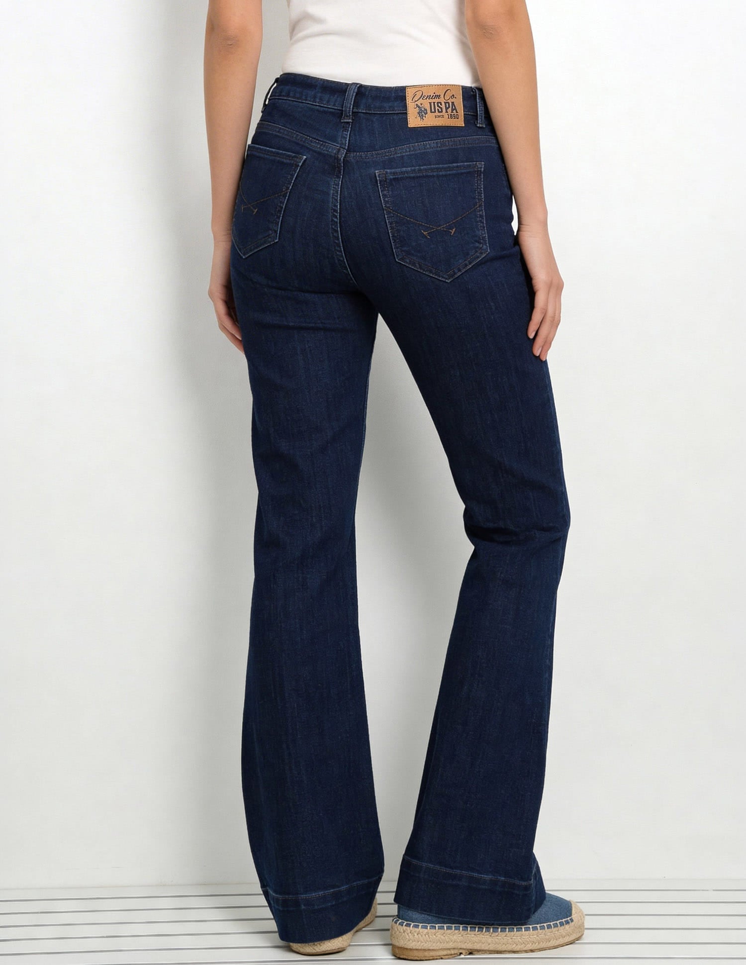 High Rise Bootcut Jeans Blue - U.S. Polo Assn. India | Large