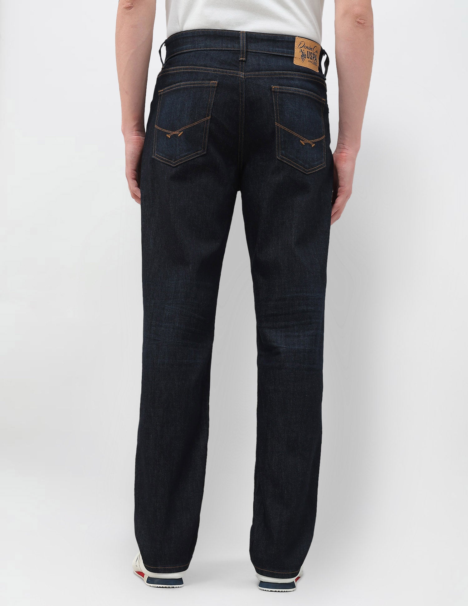 Shawn Relaxed Fit Ultra Soft Jeans Rinse Wash - U.S. Polo Assn. India | Large