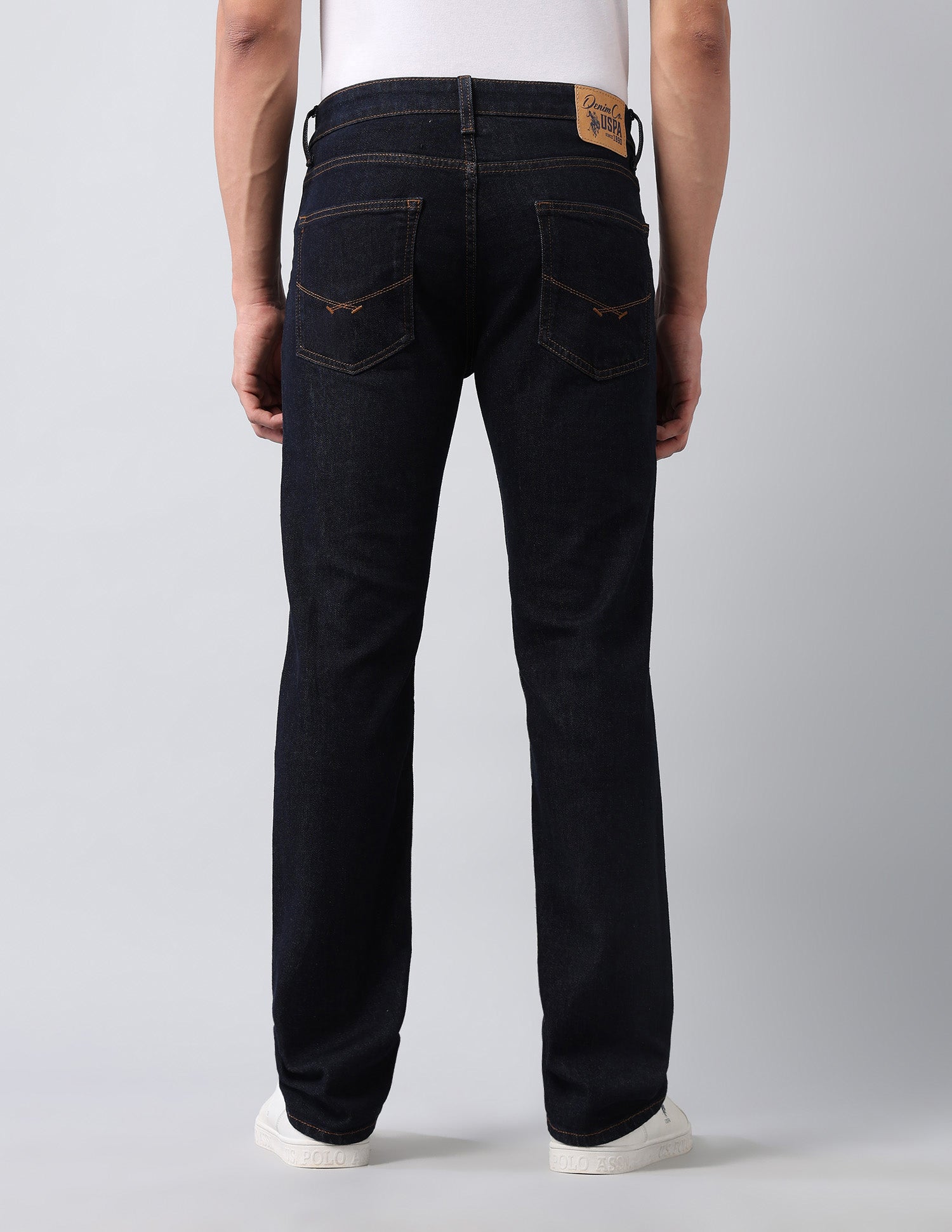 Harold Slim Straight Fit Blue Jeans Dark Wash - U.S. POLO ASSN. | Large