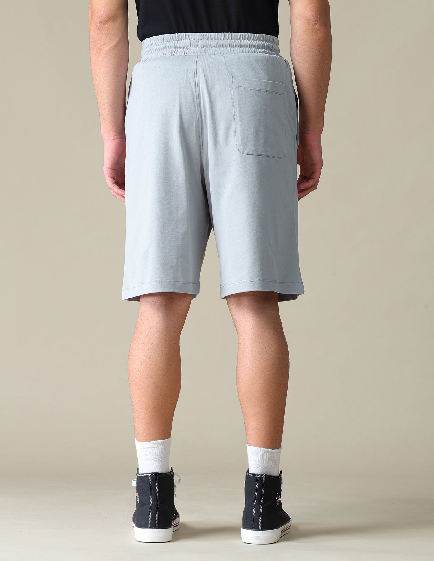 Regular Fit Knitted Shorts Grey - U.S. Polo Assn. India | Large