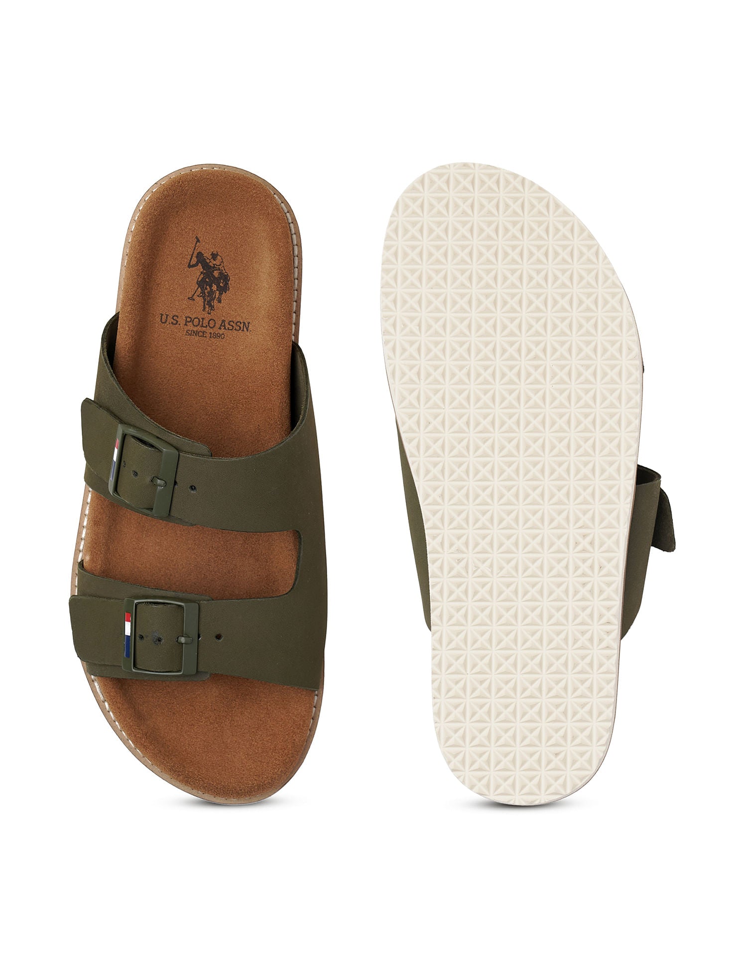 Buckle Strap Mendy Sandals Brown - U.S. POLO ASSN. | Large
