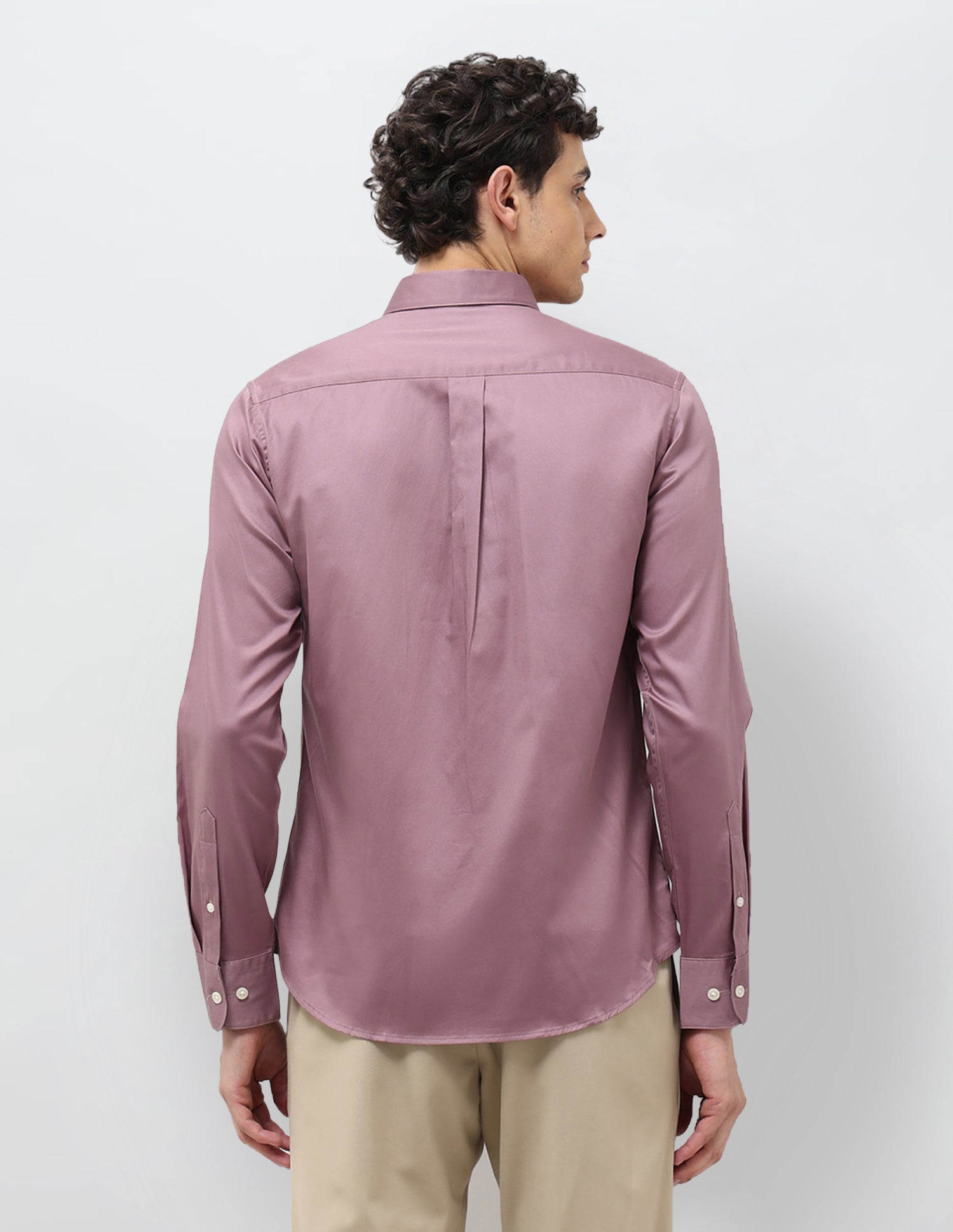 Satin Tailored Fit Shirt Pink - U.S. POLO ASSN. | Large