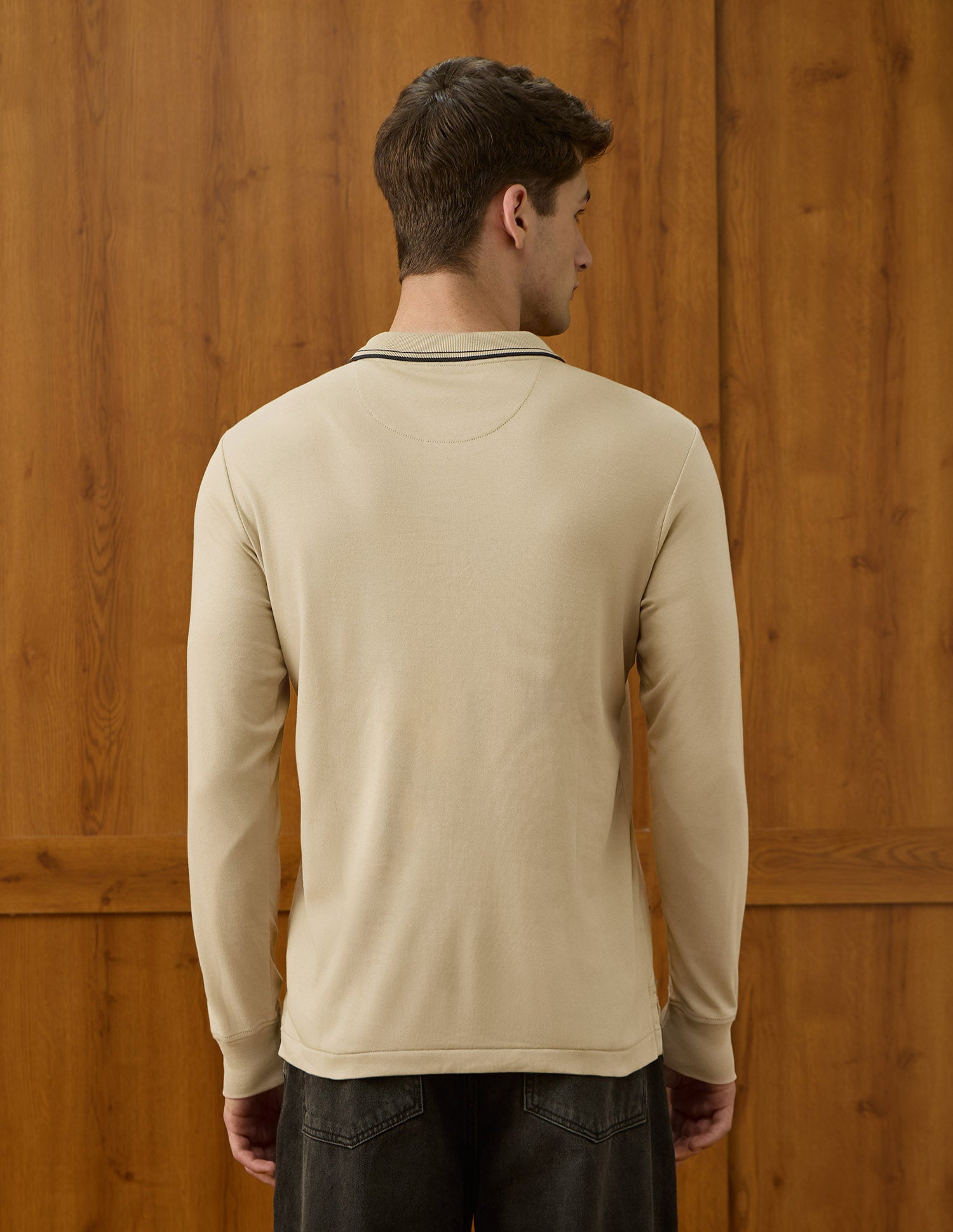 Solid Equestrian Aisle Theater Polo Shirt Khaki - U.S. POLO ASSN. | Large