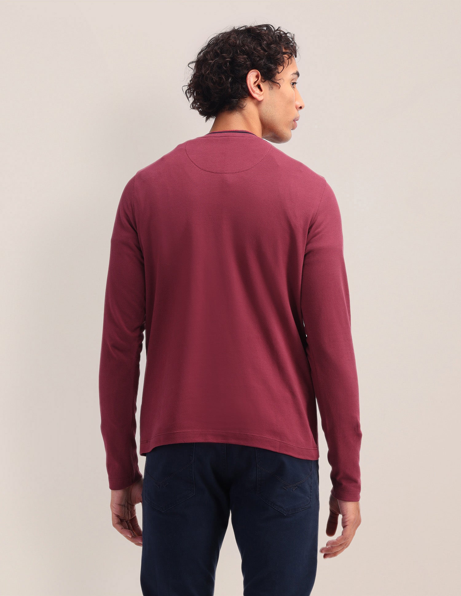 Solid Pattern Slim Fit T-Shirt Red - U.S. Polo Assn. India | Large