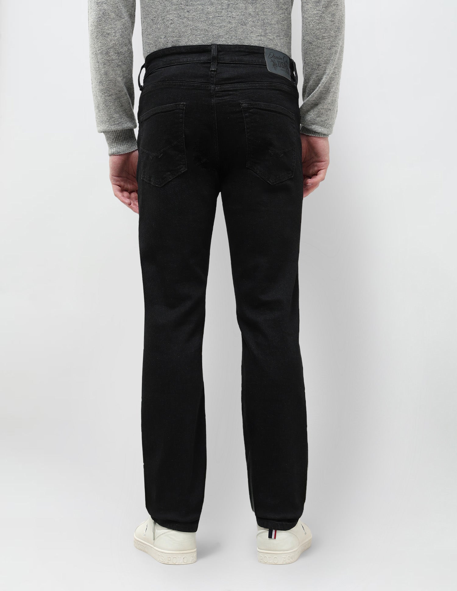 Harold Slim Straight Fit Black Jeans Black - U.S. POLO ASSN. | Large