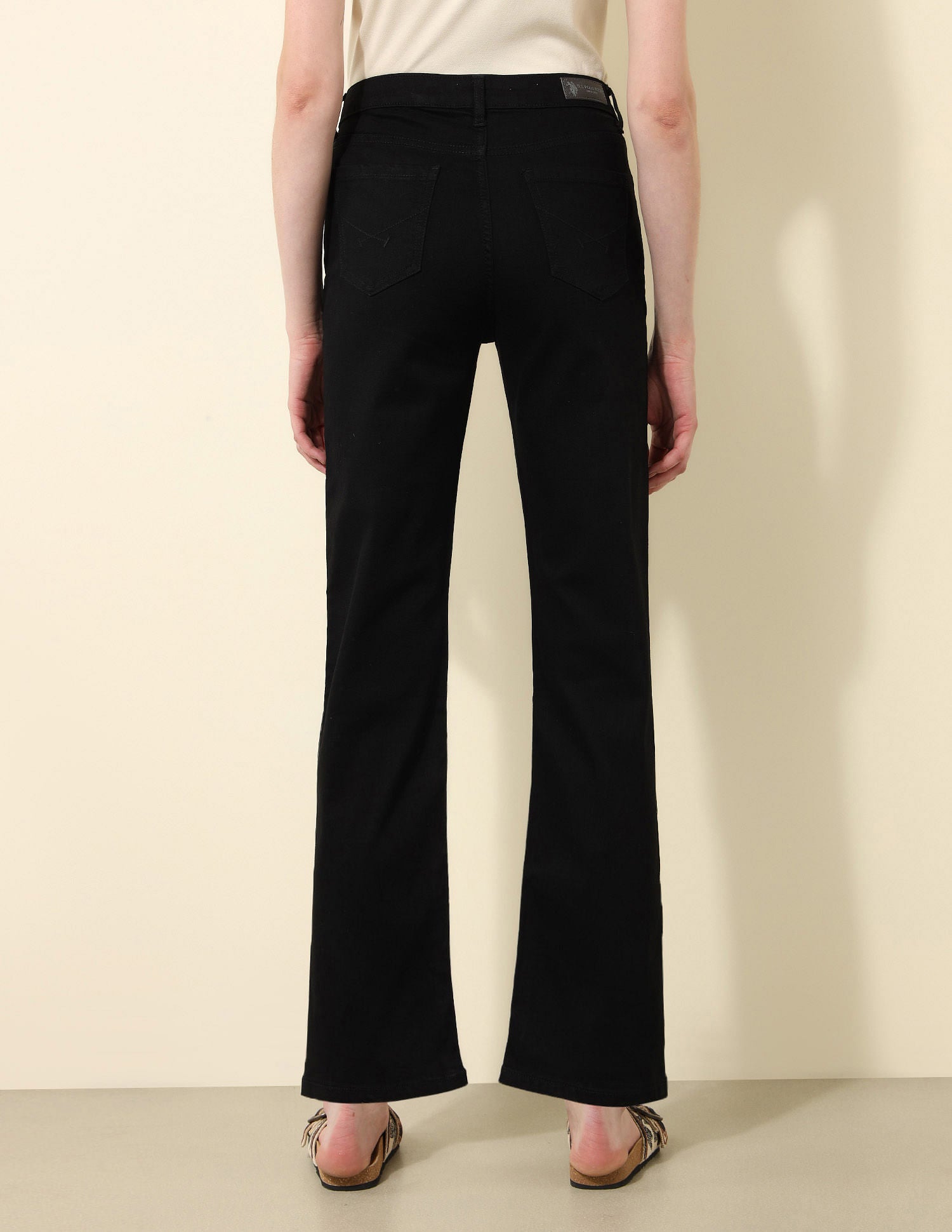 Ultra-High Rise Bootcut Jeans Dark Blue - U.S. POLO ASSN. | Large