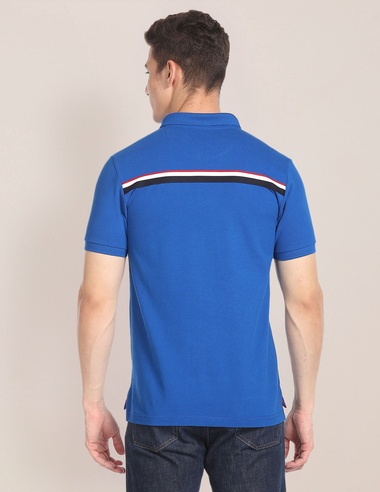 Pure Cotton Slim Fit Polo Shirt Blue - U.S. POLO ASSN. | Large