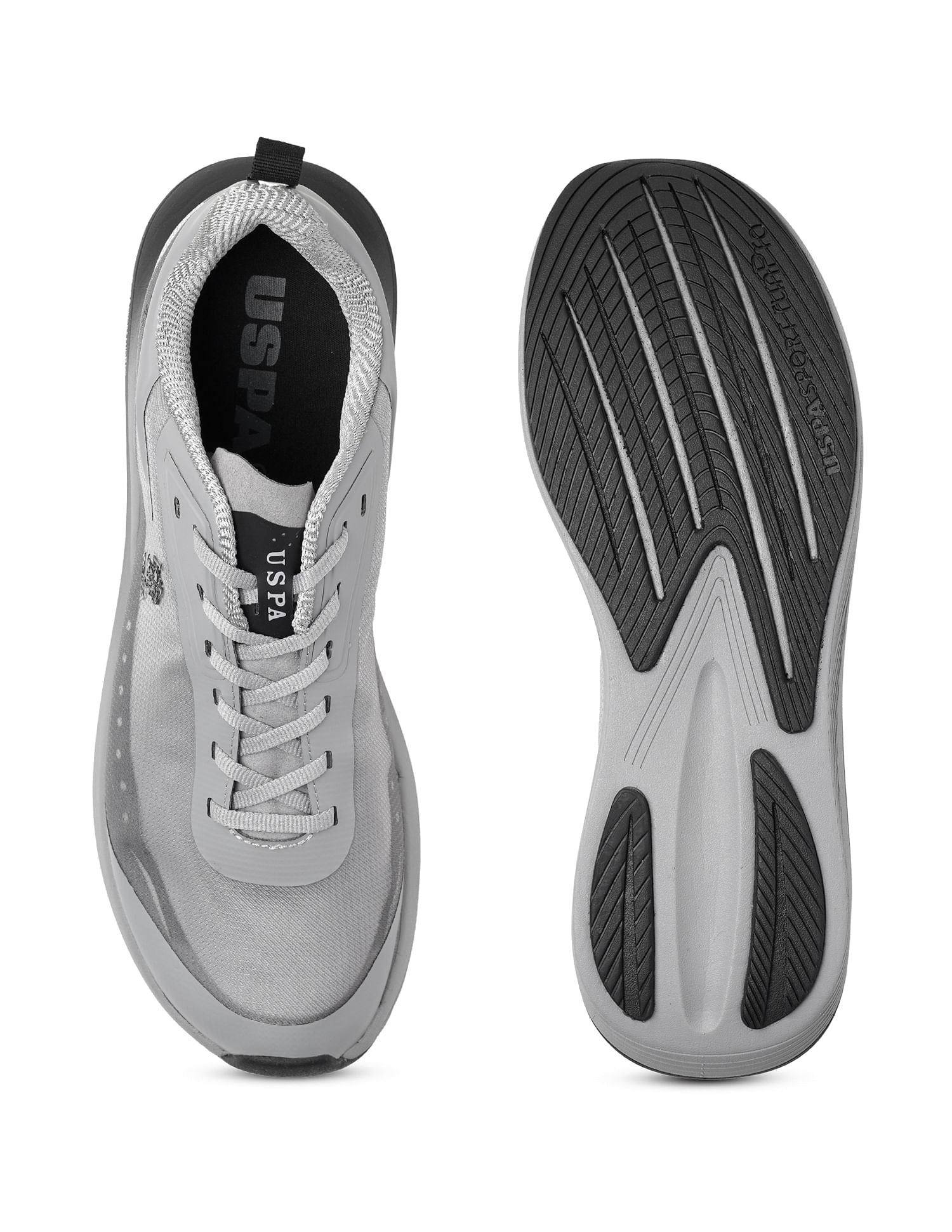Men Frank Grey Uspa Sport  Runpro Running Shoes Grey - U.S. Polo Assn. India | Large