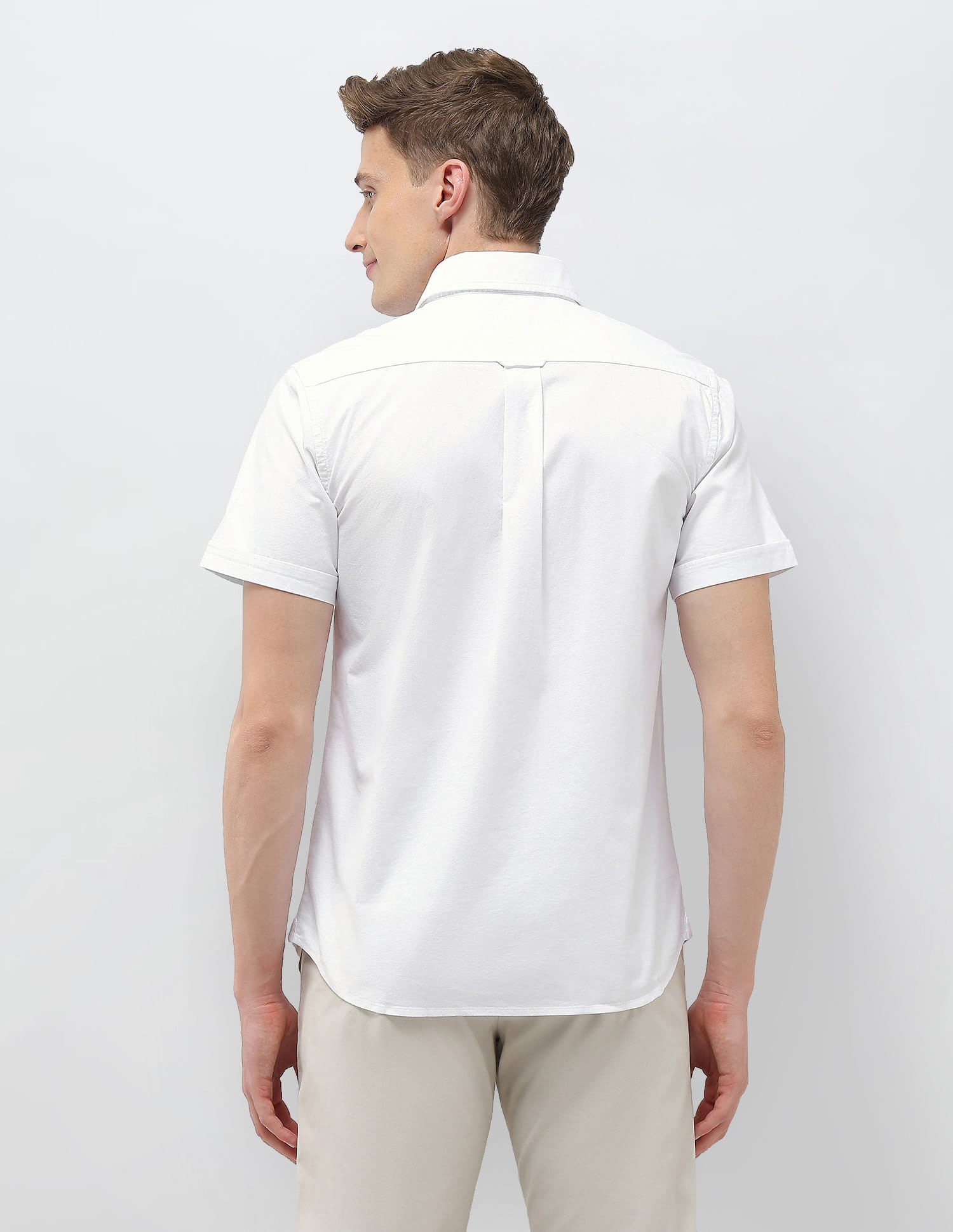 Tailored Fit Oxford Shirt White - U.S. Polo Assn. India | Large