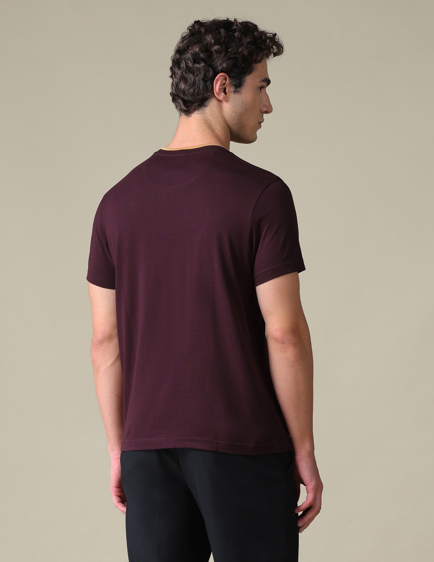 Typographic Slim Fit T-Shirt Purple - U.S. Polo Assn. India | Large
