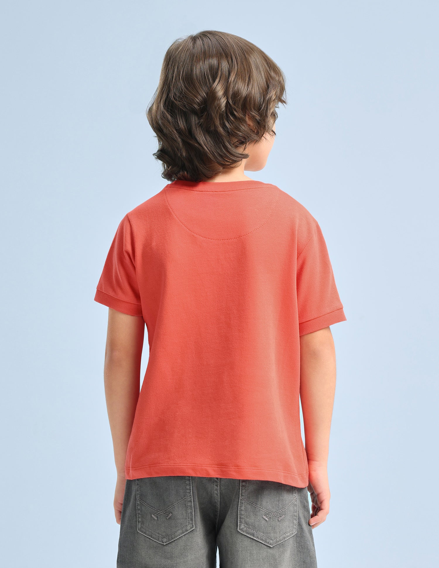 Solid Regular Fit T-Shirt Rust - U.S. Polo Assn. India | Large