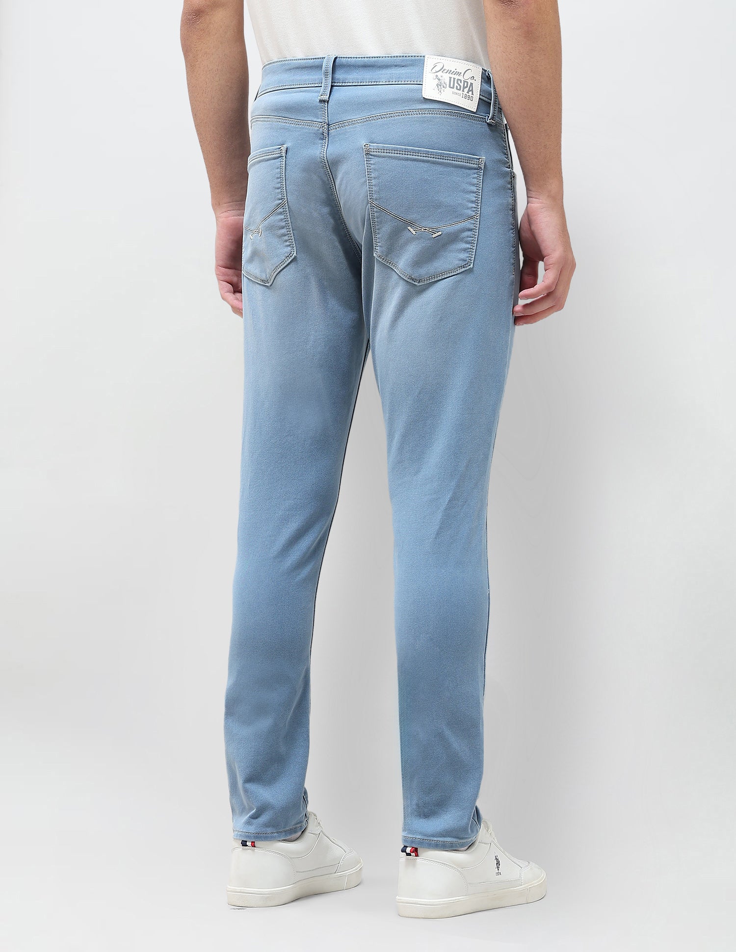 Henry Tapered Fit Blue Jeans Light Blue - U.S. Polo Assn. India | Large