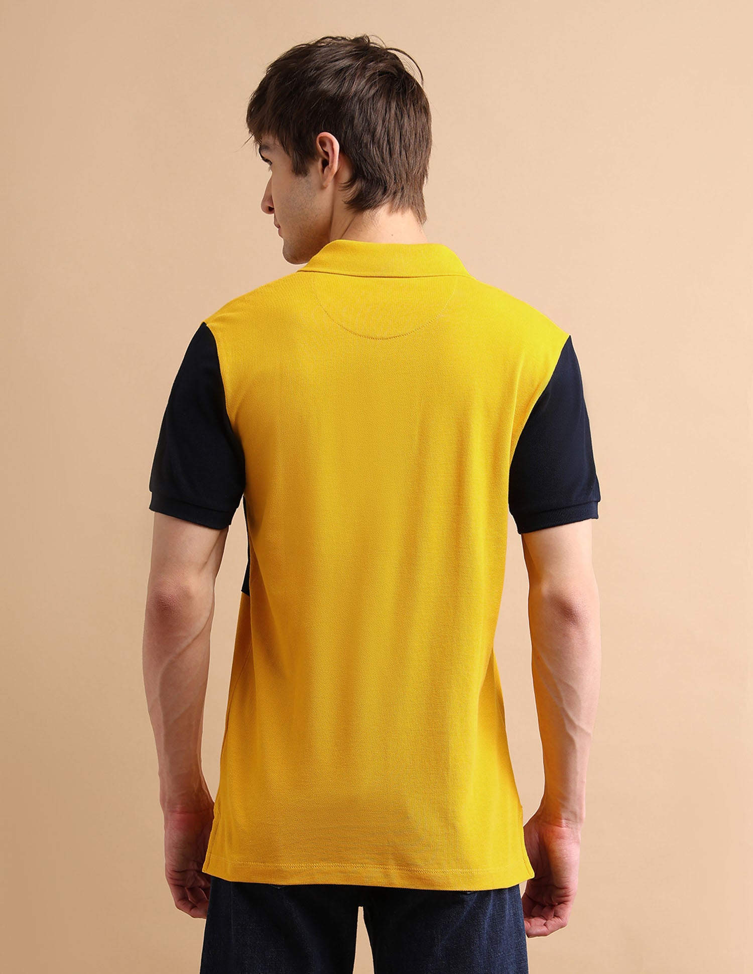 Embroidered Rugby Polo Shirt Mustard - U.S. POLO ASSN. | Large