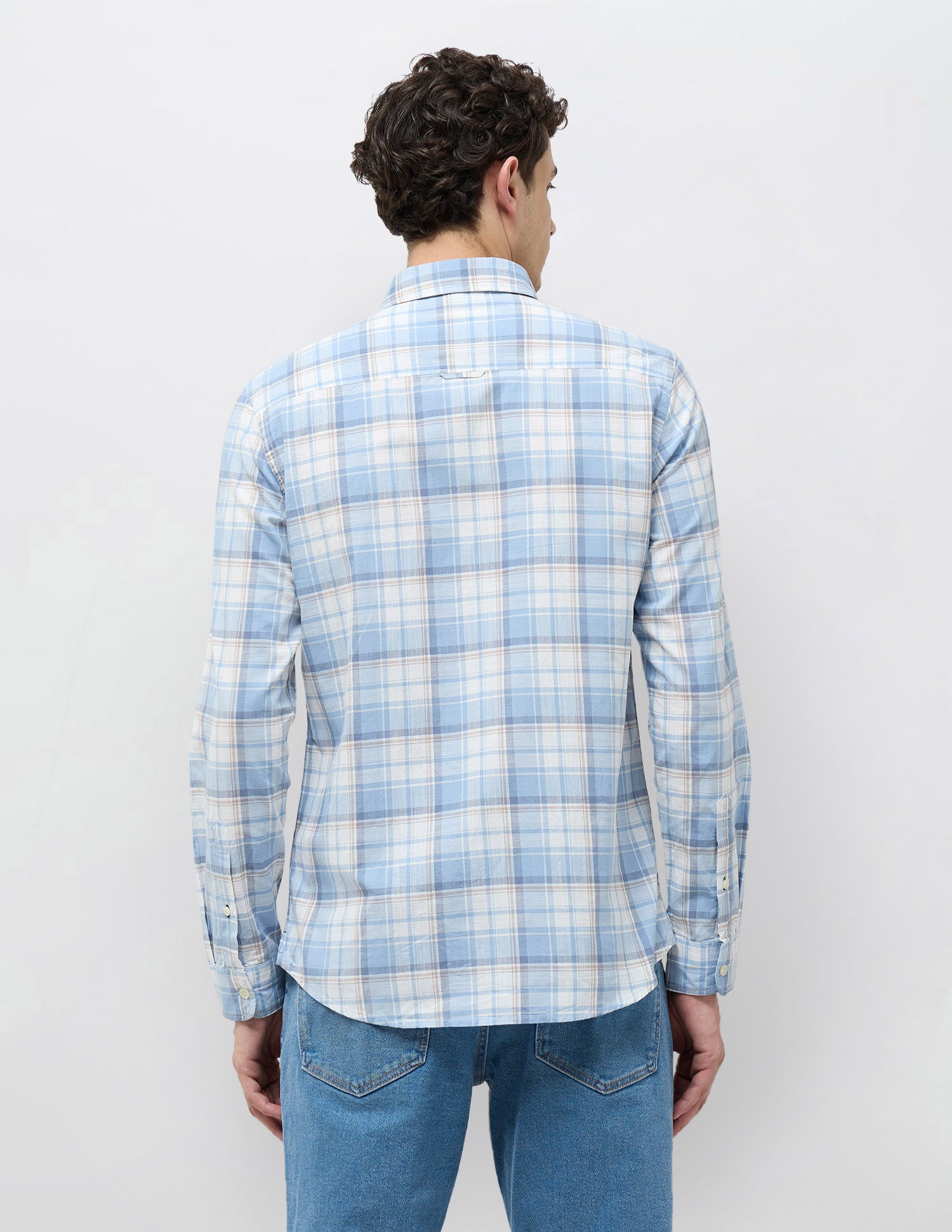 Tartan Checked Regular Fit Shirt Light Blue - U.S. POLO ASSN. | Large